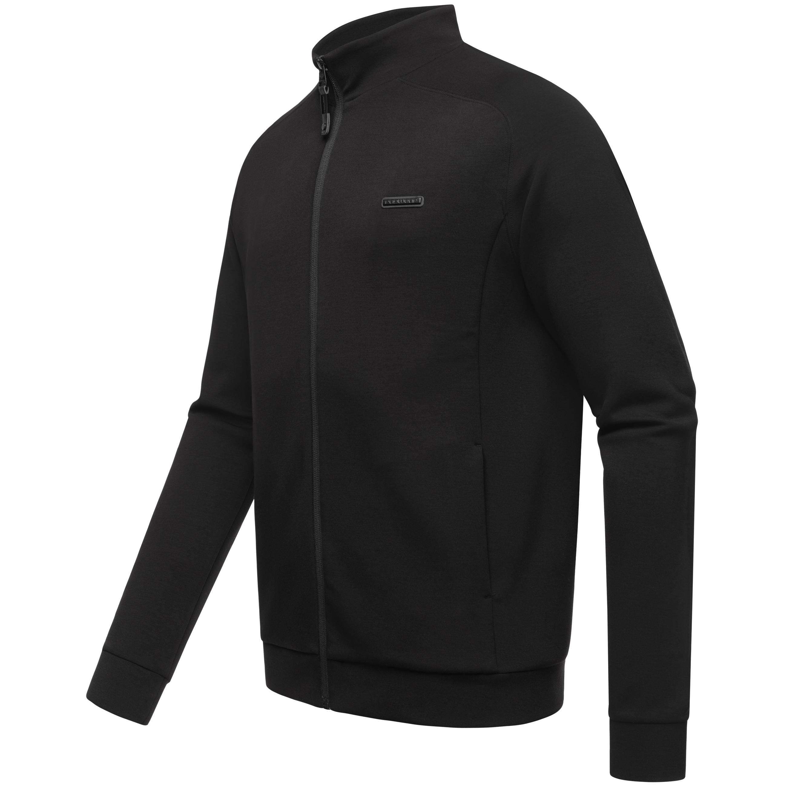 Weiche Sweatjacke mit hohem Kragen "Vittom" Black