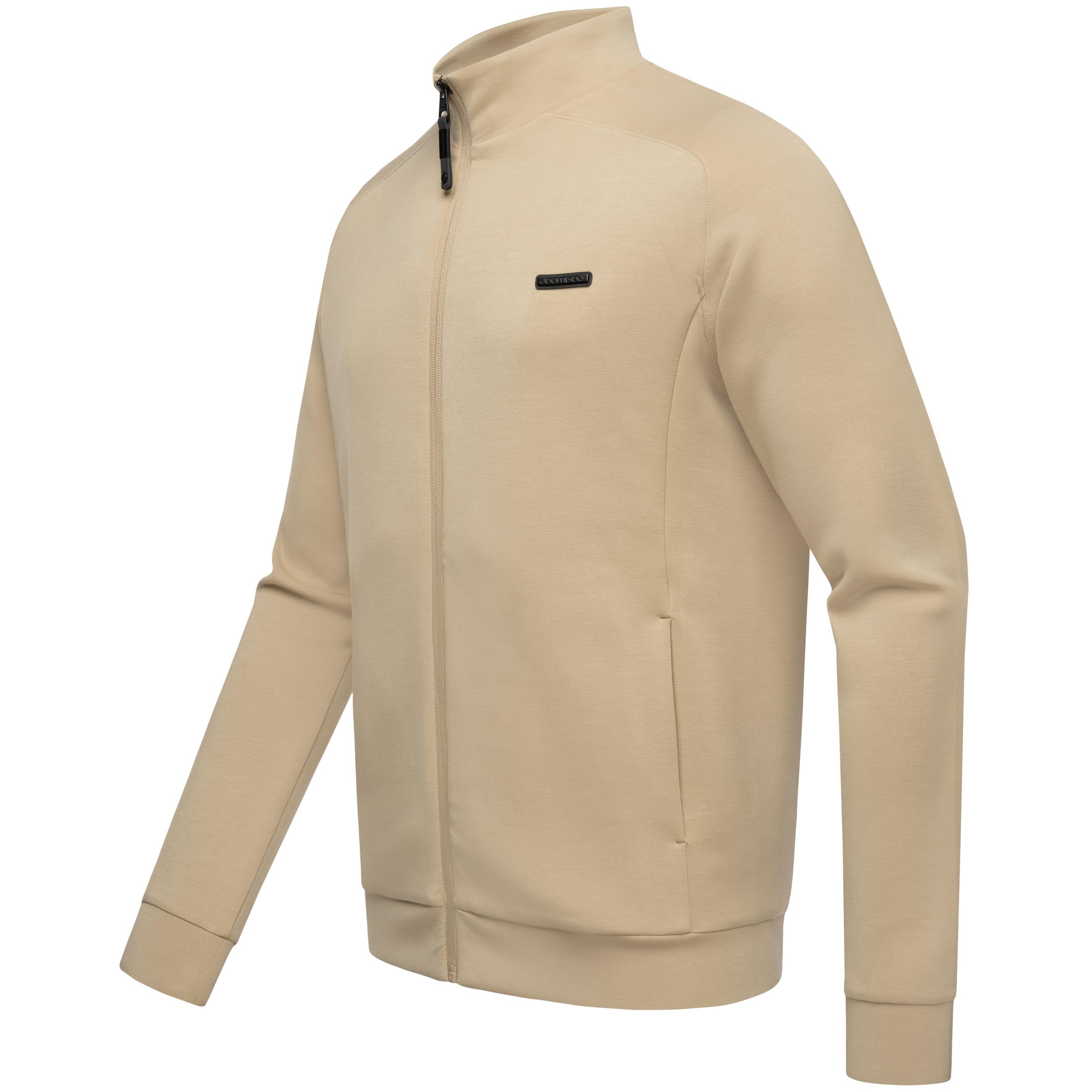 Weiche Sweatjacke mit hohem Kragen "Vittom" Sand