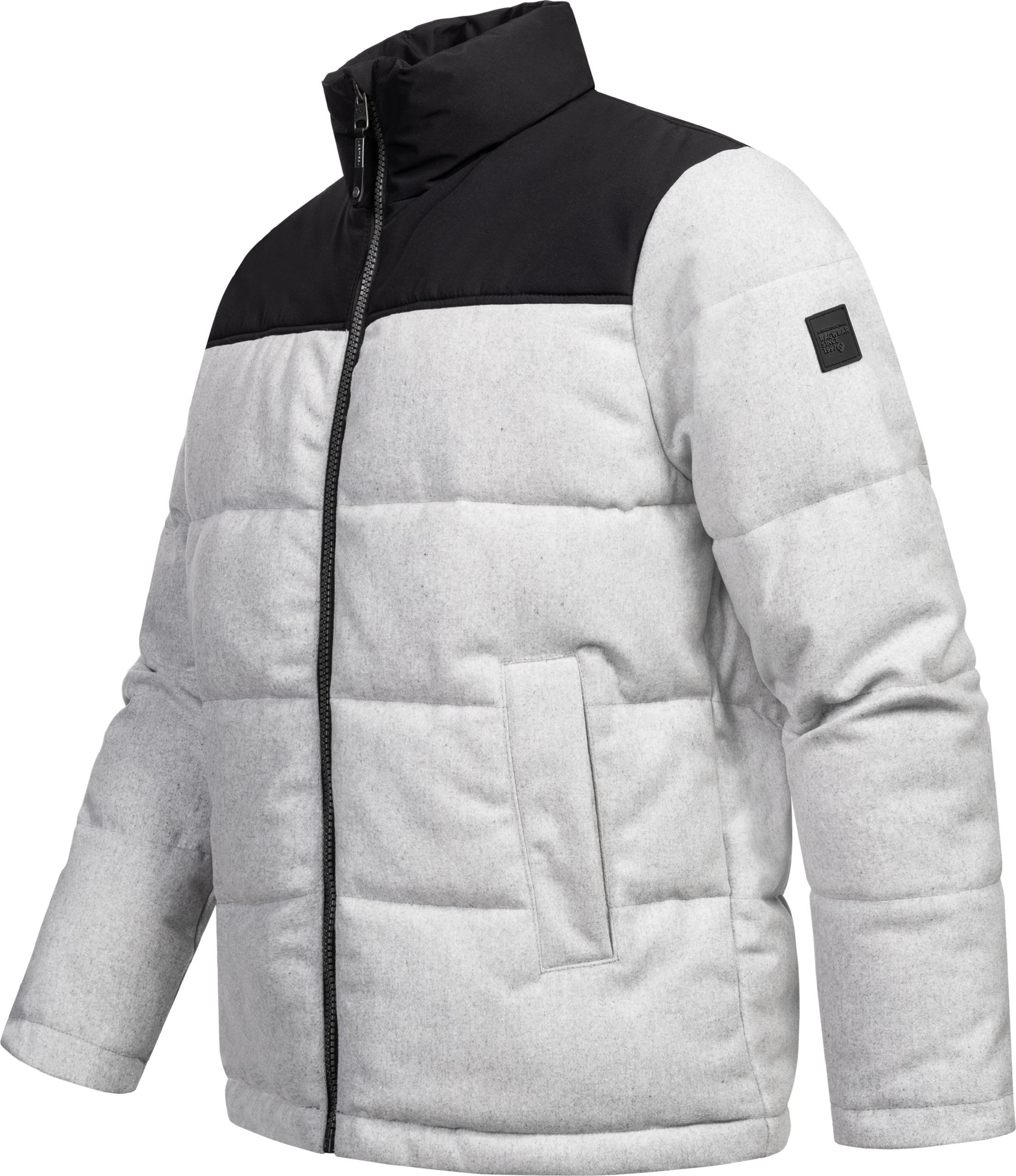 Warme Steppjacke in Woll-Optik "Waldess" Ash