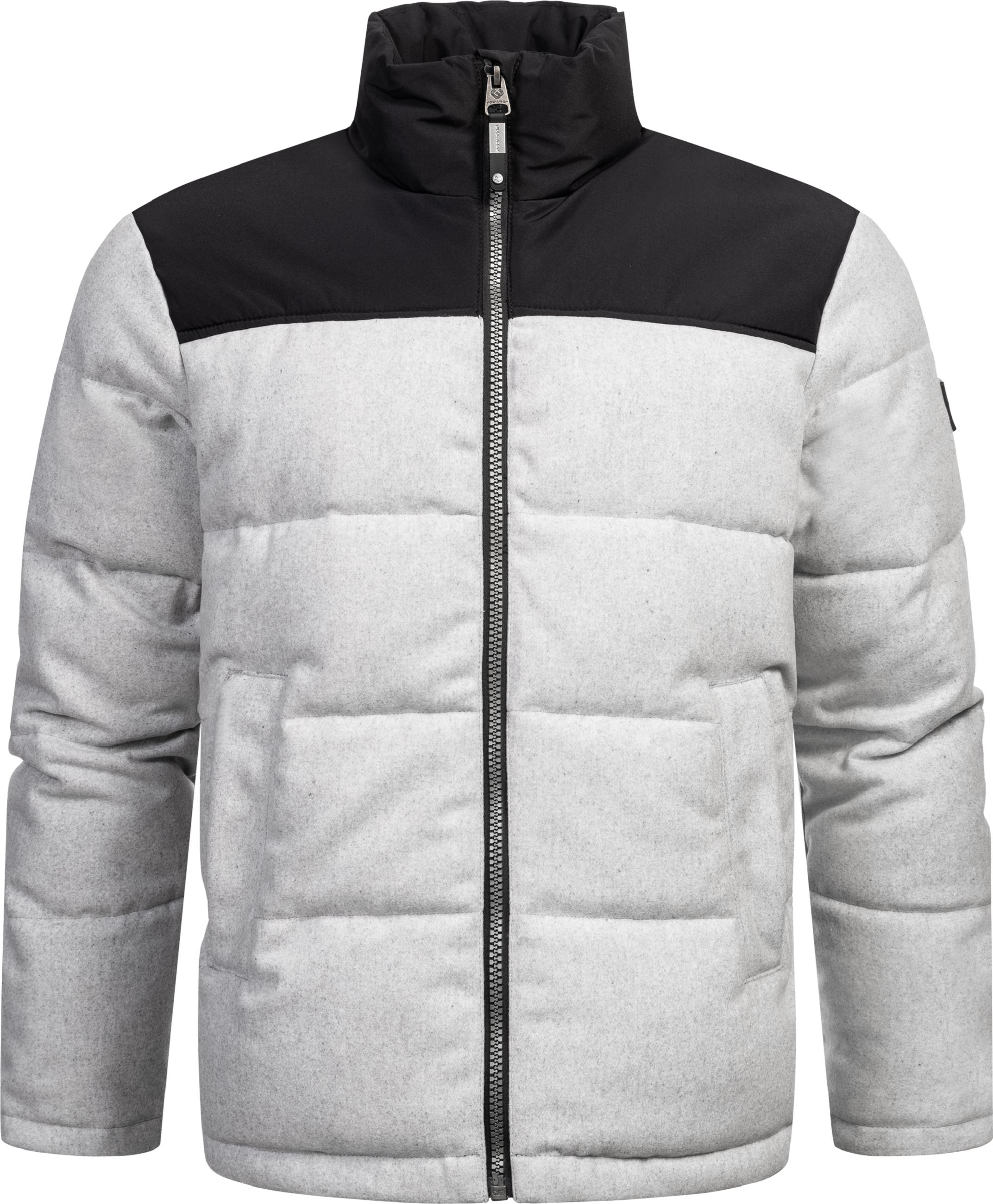 Warme Steppjacke in Woll-Optik "Waldess" Ash