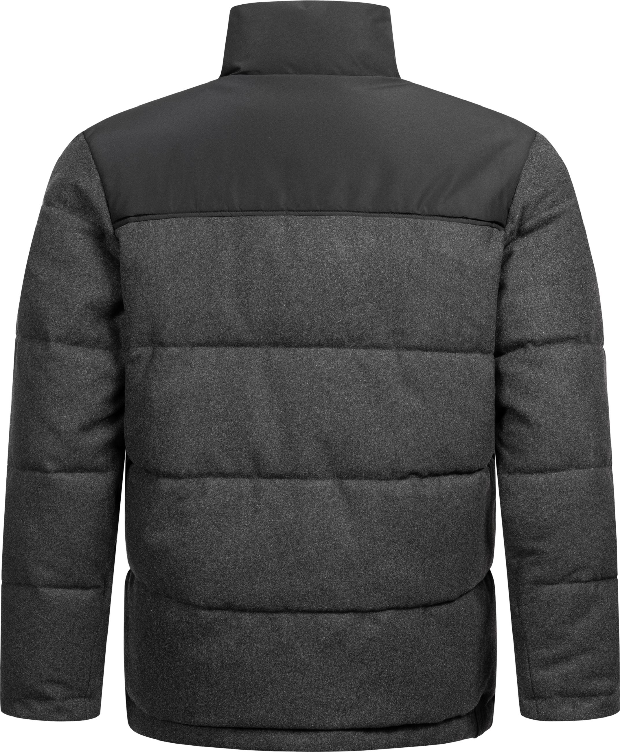 Warme Steppjacke in Woll-Optik "Waldess" Dark Grey