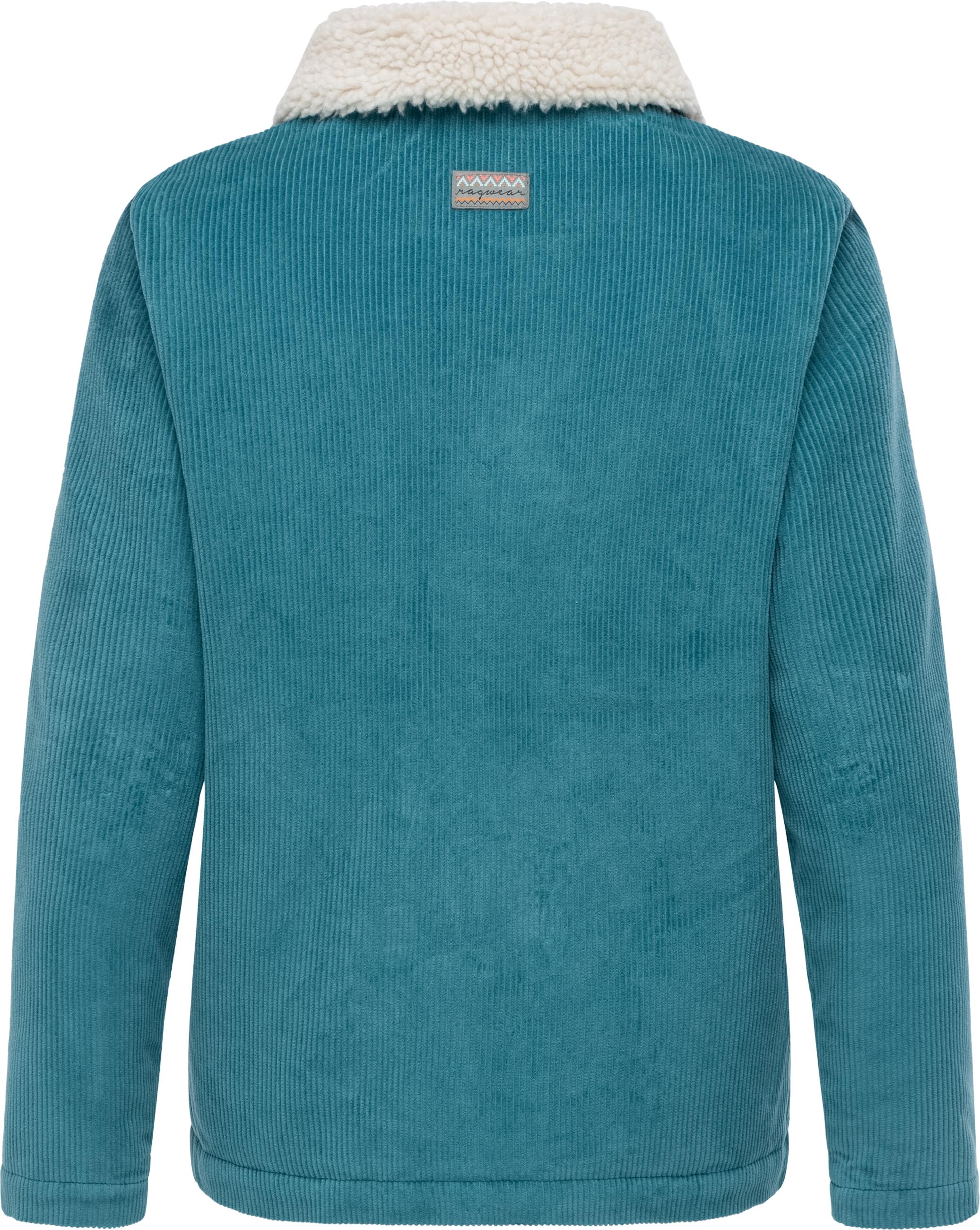 Wasserdichte Cordjacke Übergangsjacke aus Kord "Walinea Corduroy" Ocean Green