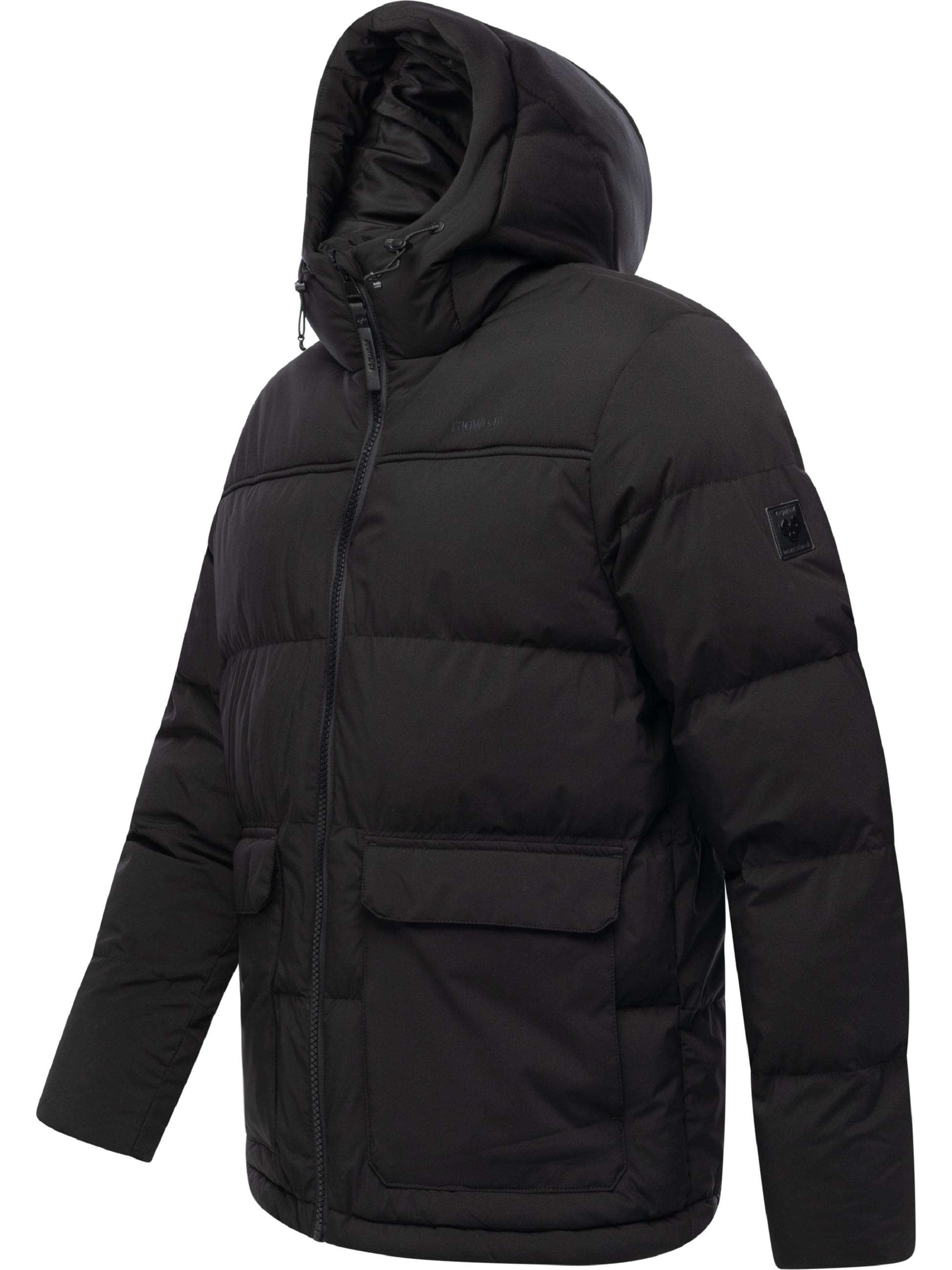 Gesteppte Winterjacke mit verstellbarer Kapuze "Walinor YOUMODO" Black