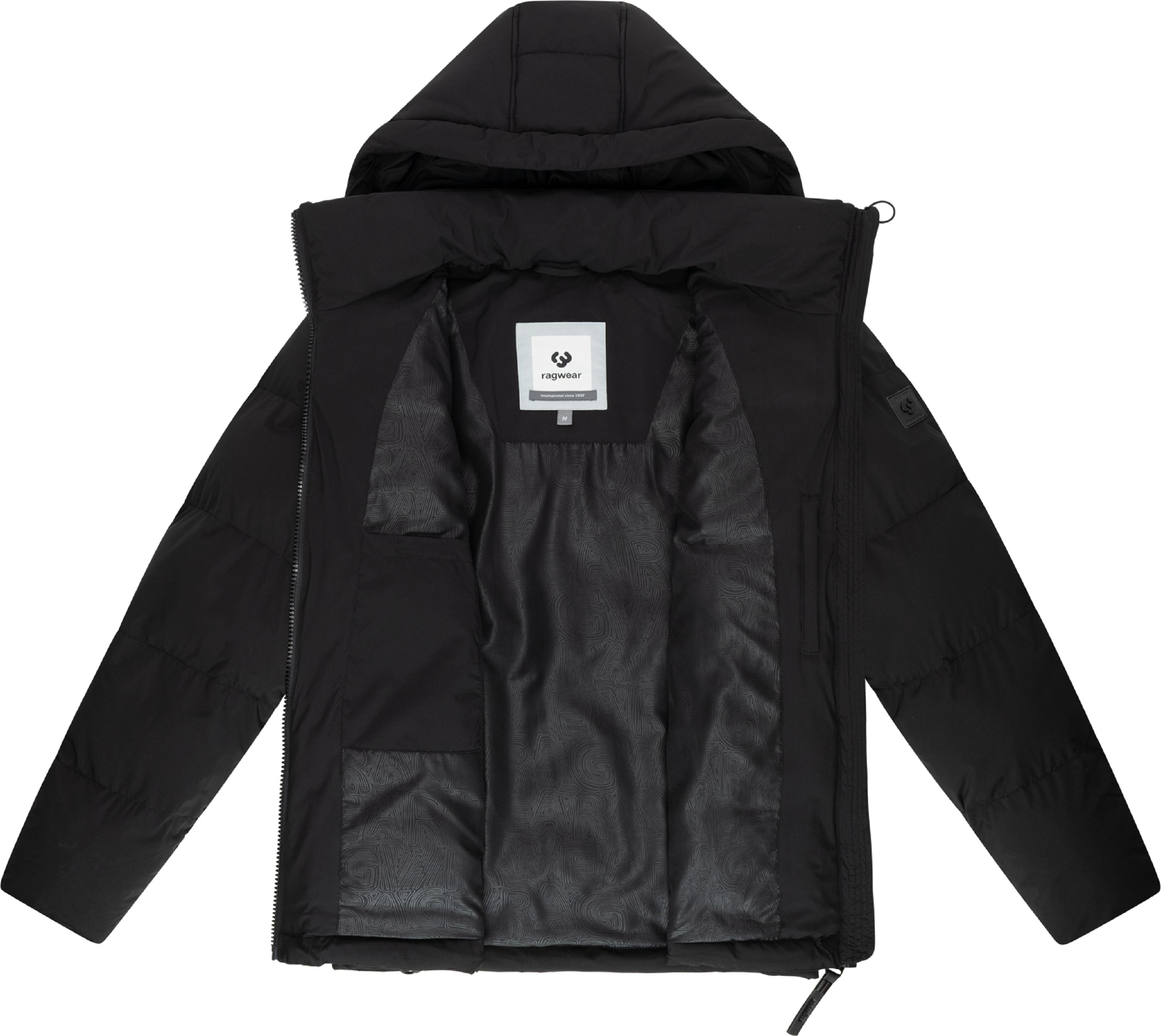 Gesteppte Winterjacke mit verstellbarer Kapuze "Walinor YOUMODO" Black