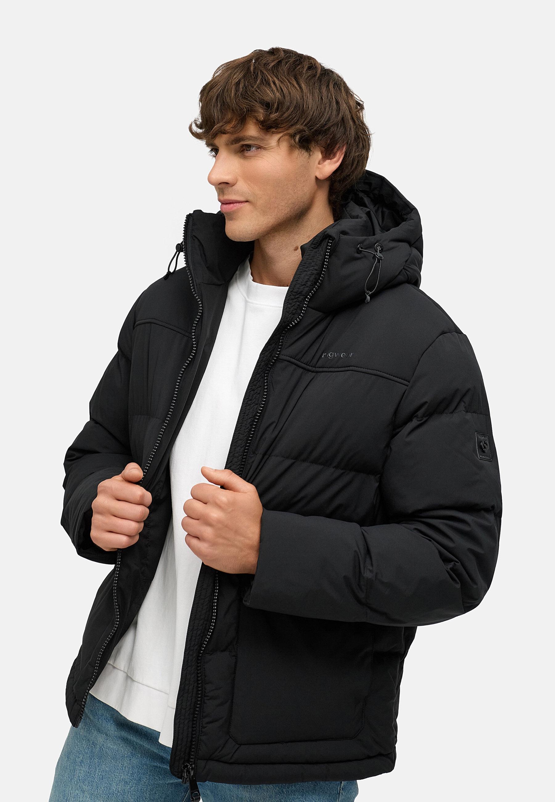 Gesteppte Winterjacke mit verstellbarer Kapuze "Walinor YOUMODO" Black