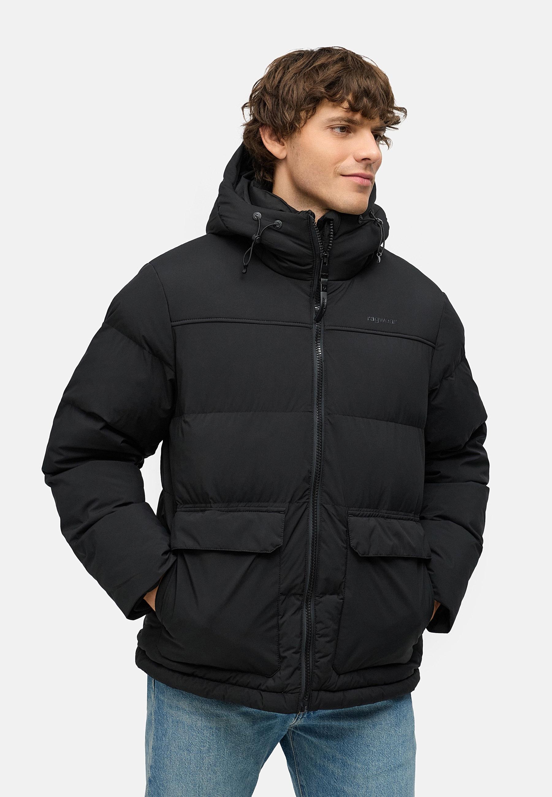 Gesteppte Winterjacke mit verstellbarer Kapuze "Walinor YOUMODO" Black