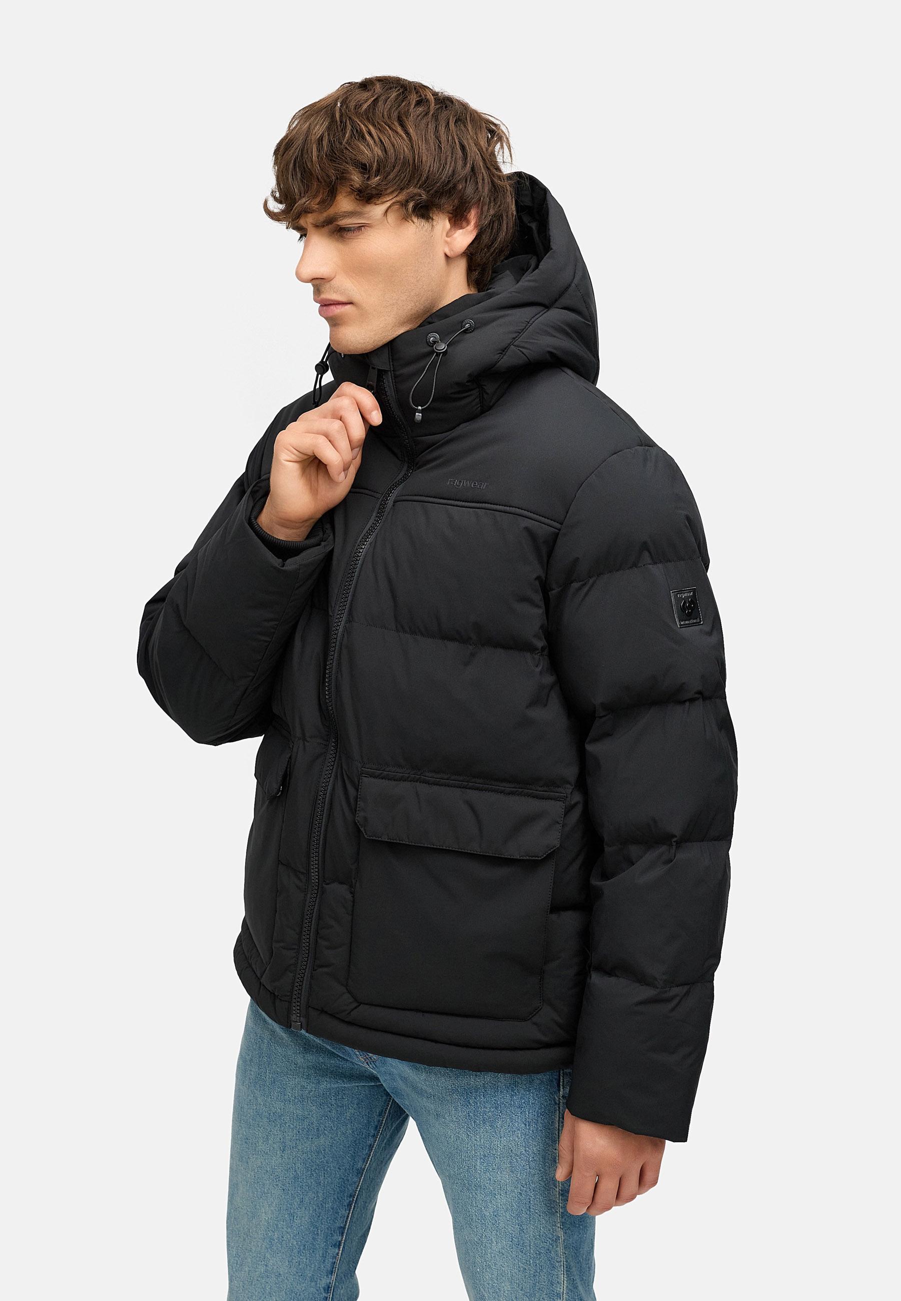 Gesteppte Winterjacke mit verstellbarer Kapuze "Walinor YOUMODO" Black