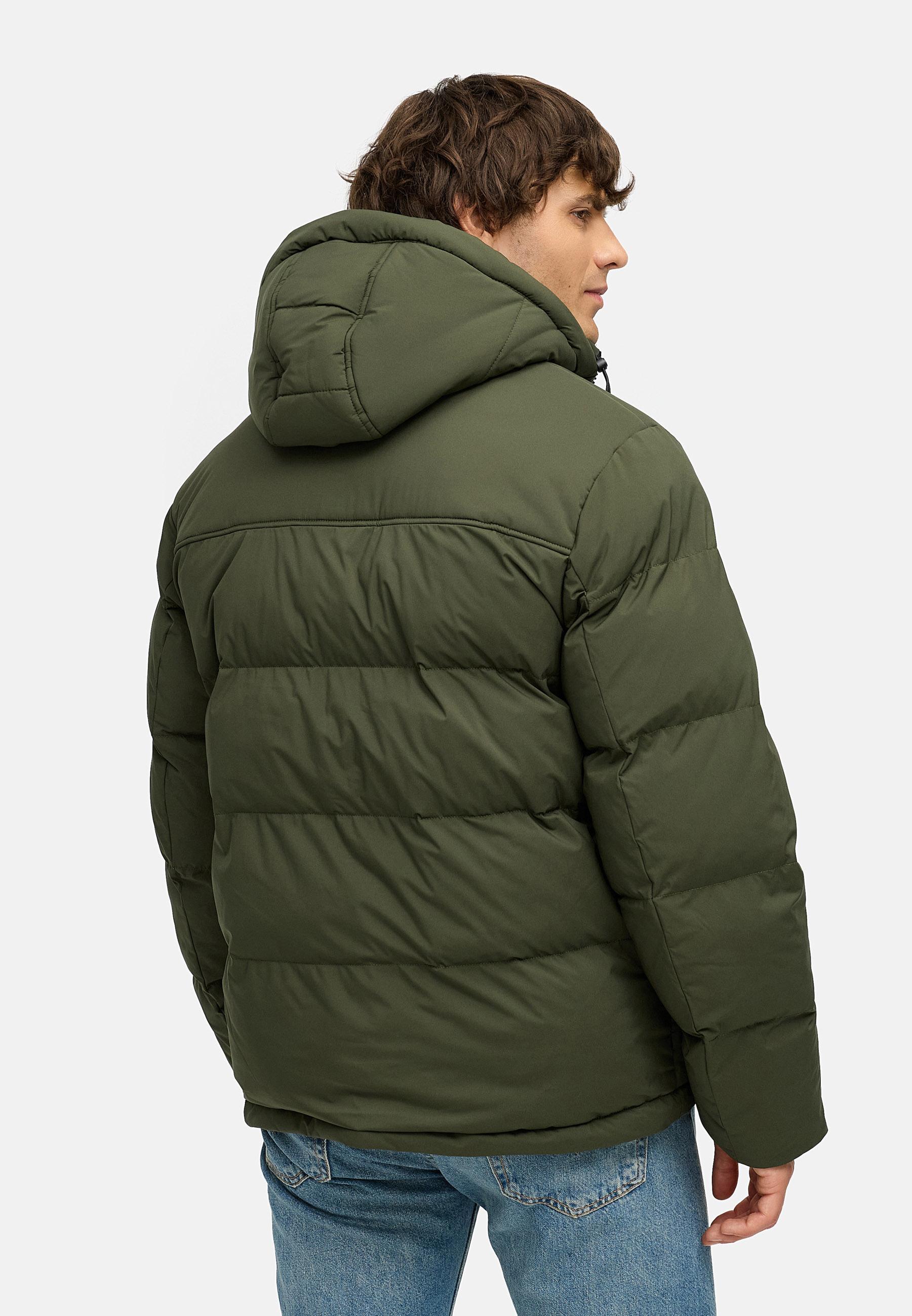 Gesteppte Winterjacke mit verstellbarer Kapuze "Walinor YOUMODO" Dark Olive