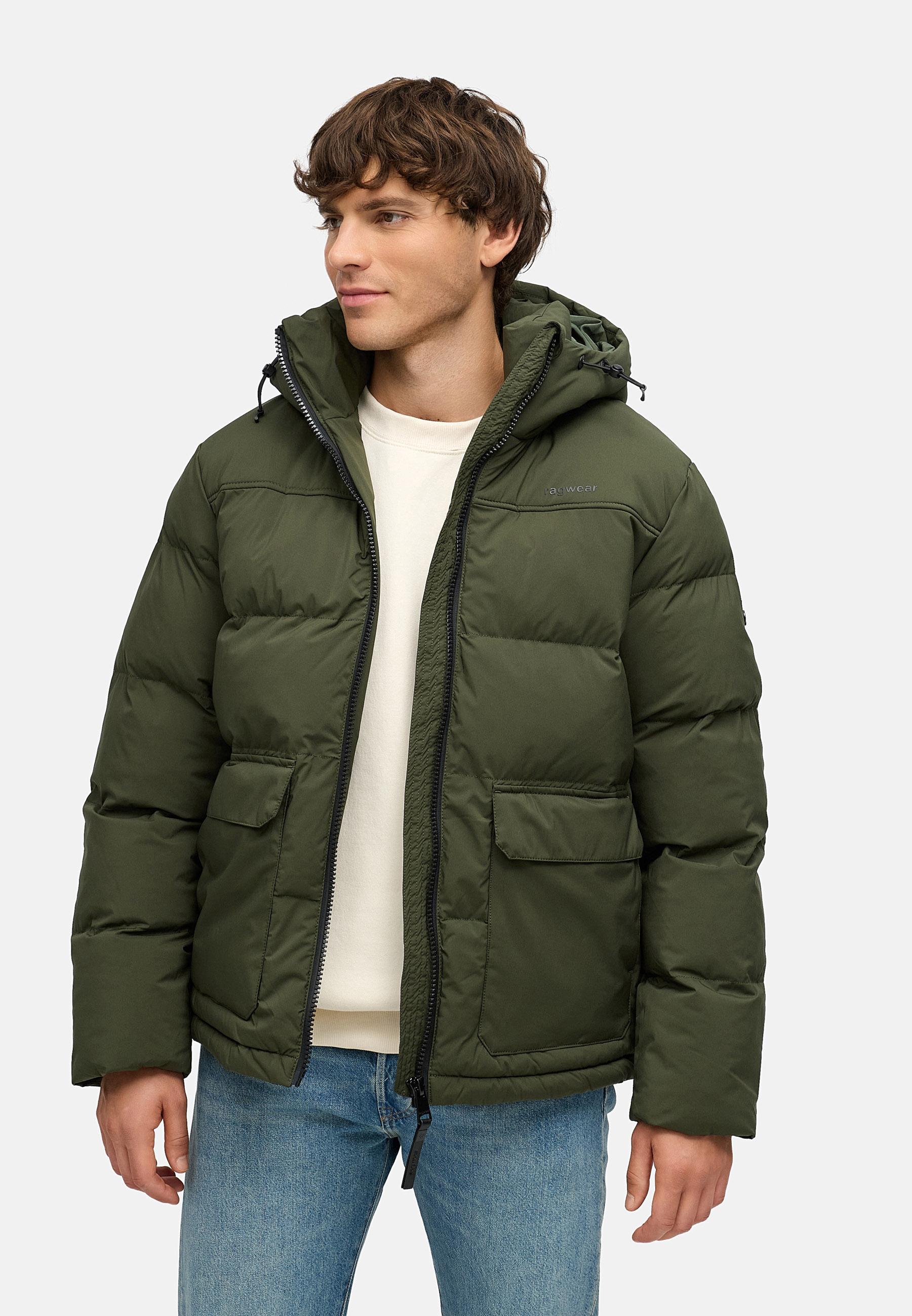 Gesteppte Winterjacke mit verstellbarer Kapuze "Walinor YOUMODO" Dark Olive