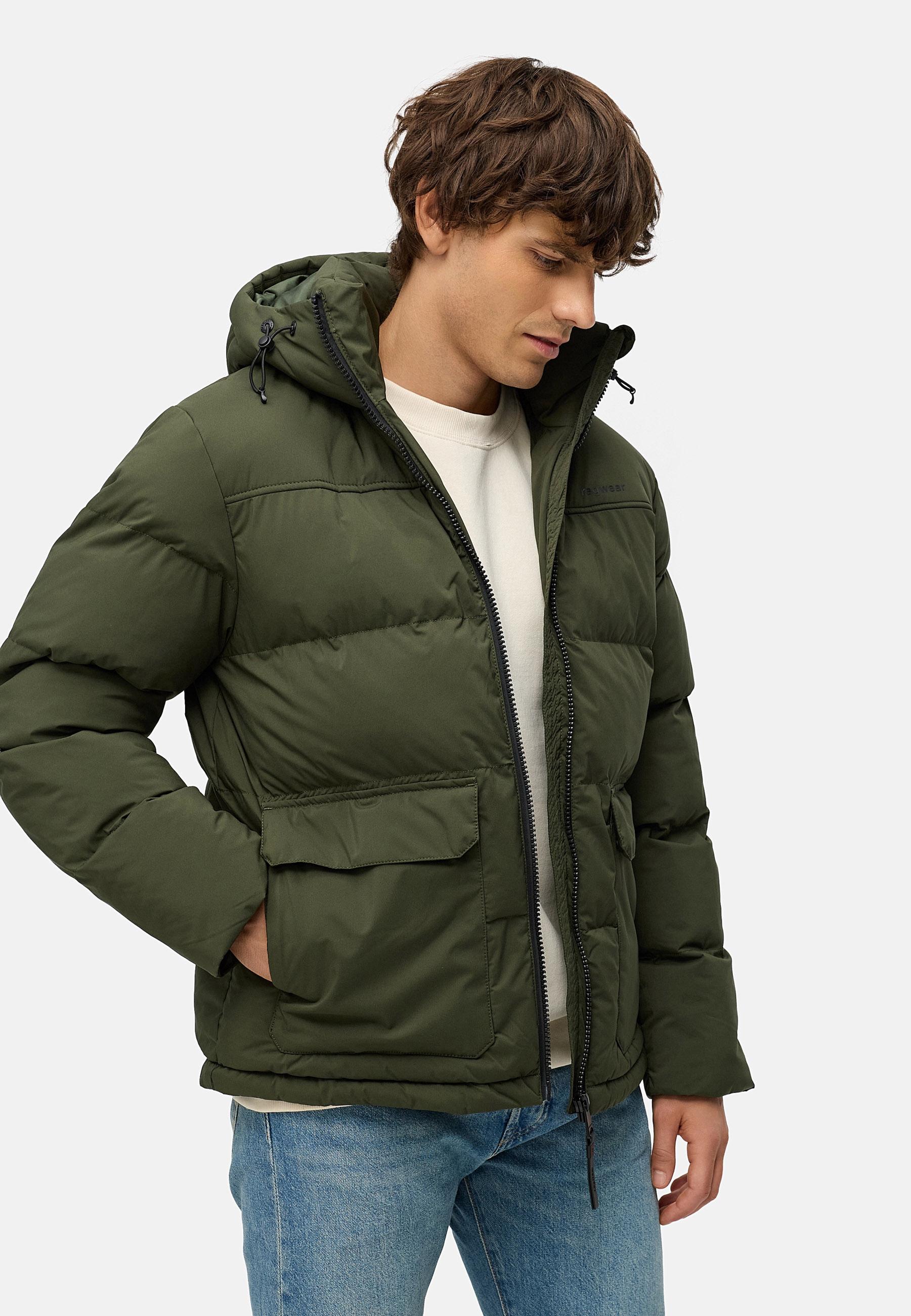 Gesteppte Winterjacke mit verstellbarer Kapuze "Walinor YOUMODO" Dark Olive