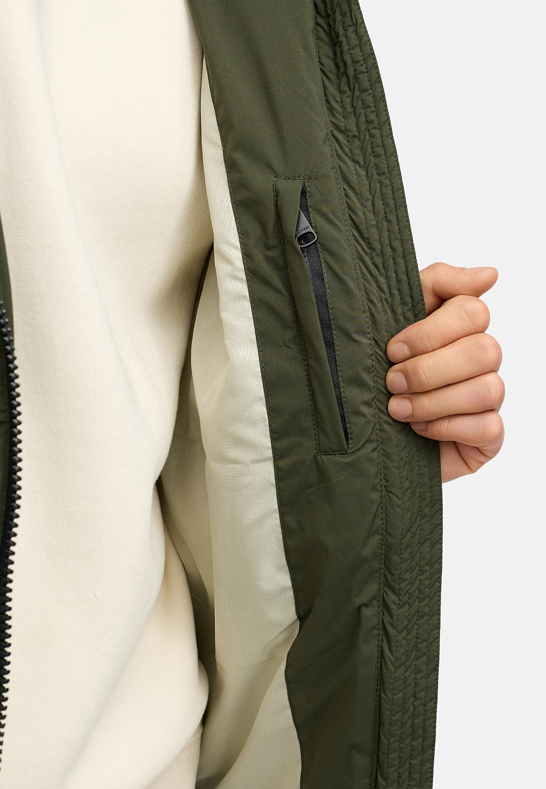 Gesteppte Winterjacke mit verstellbarer Kapuze "Walinor YOUMODO" Dark Olive
