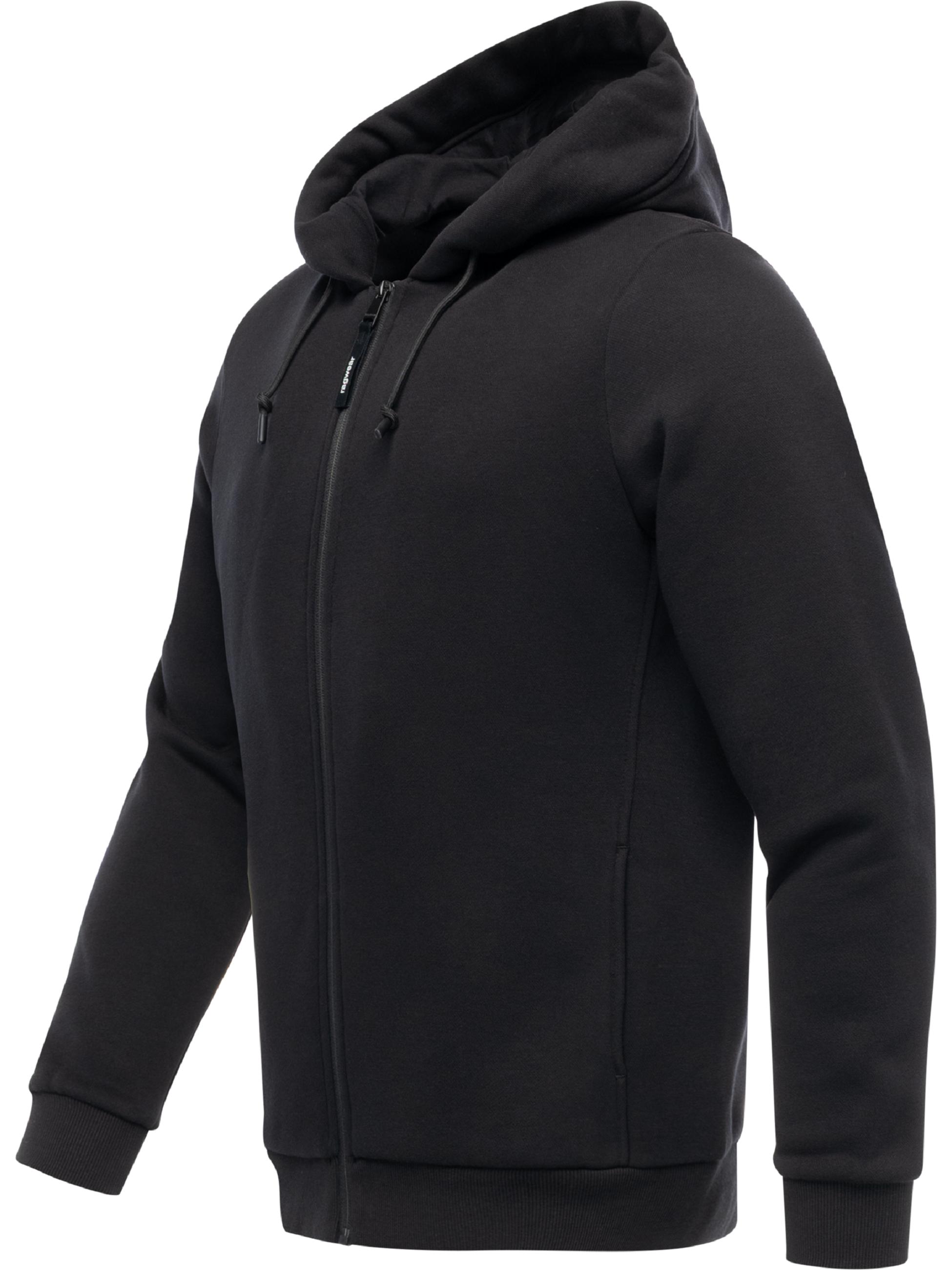 Sweatjacke mit verstellbarer Kapuze "Wernons" Black