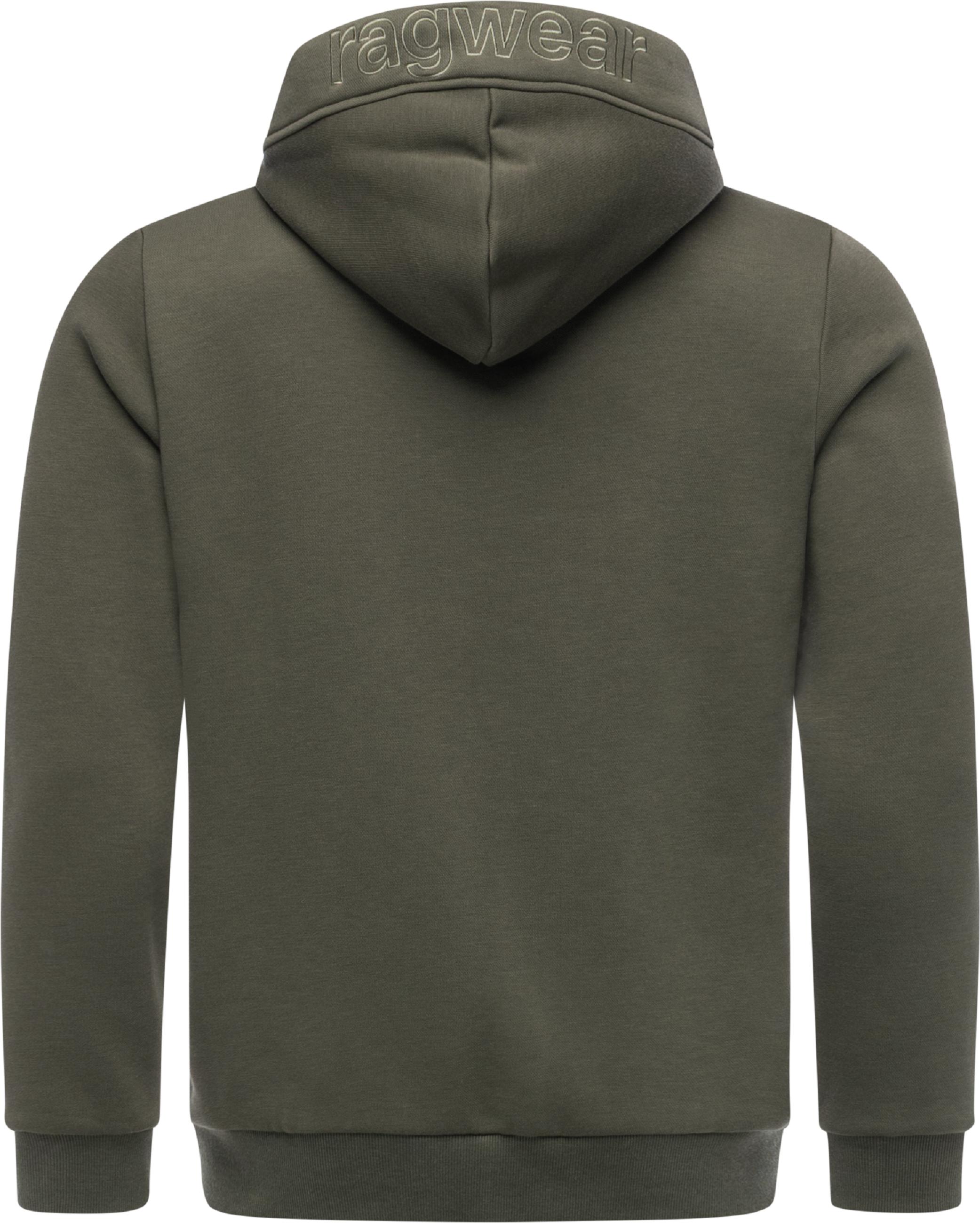 Sweatjacke mit verstellbarer Kapuze "Wernons" Dark Olive