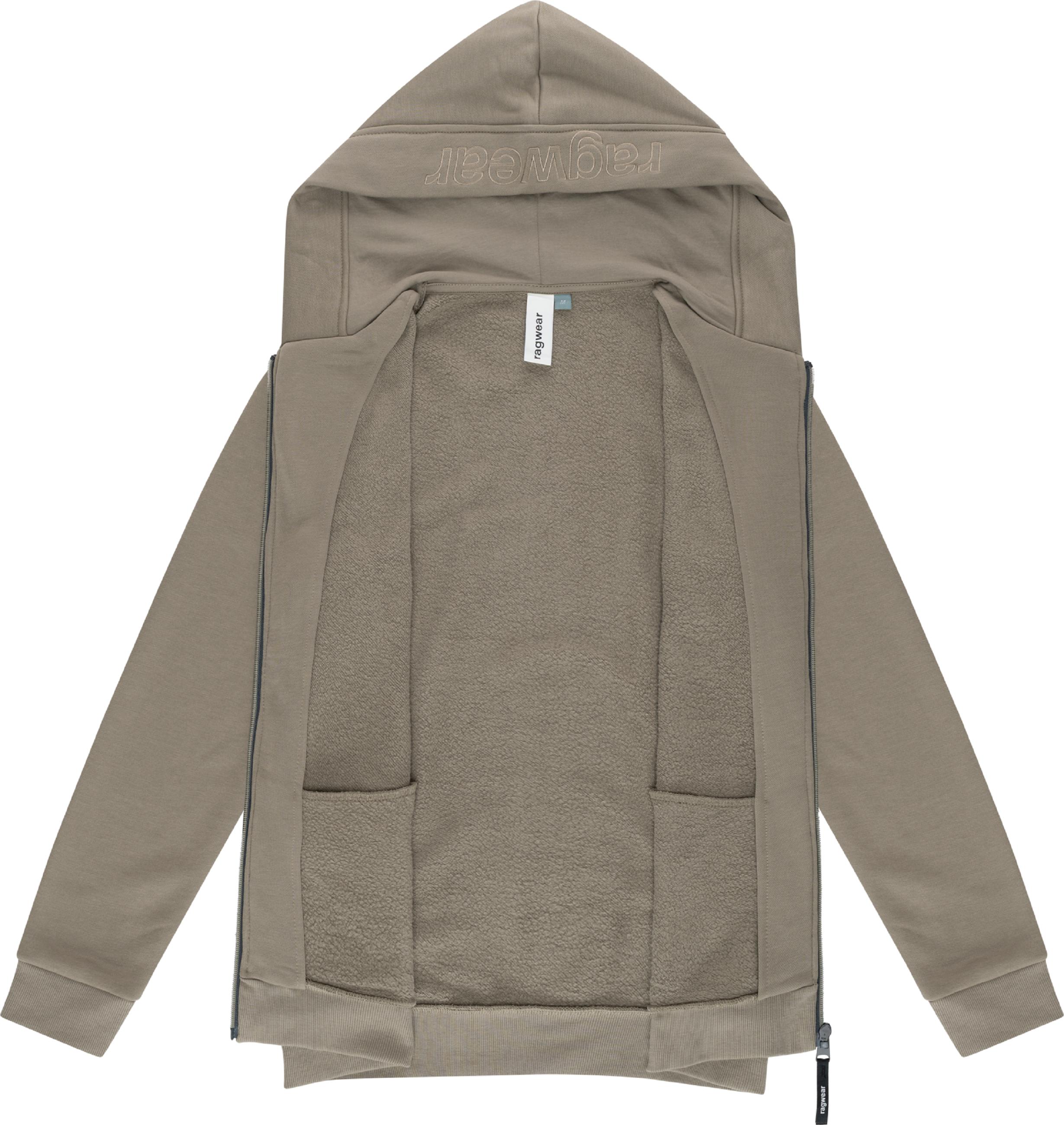 Sweatjacke mit verstellbarer Kapuze "Wernons" Dusty Olive