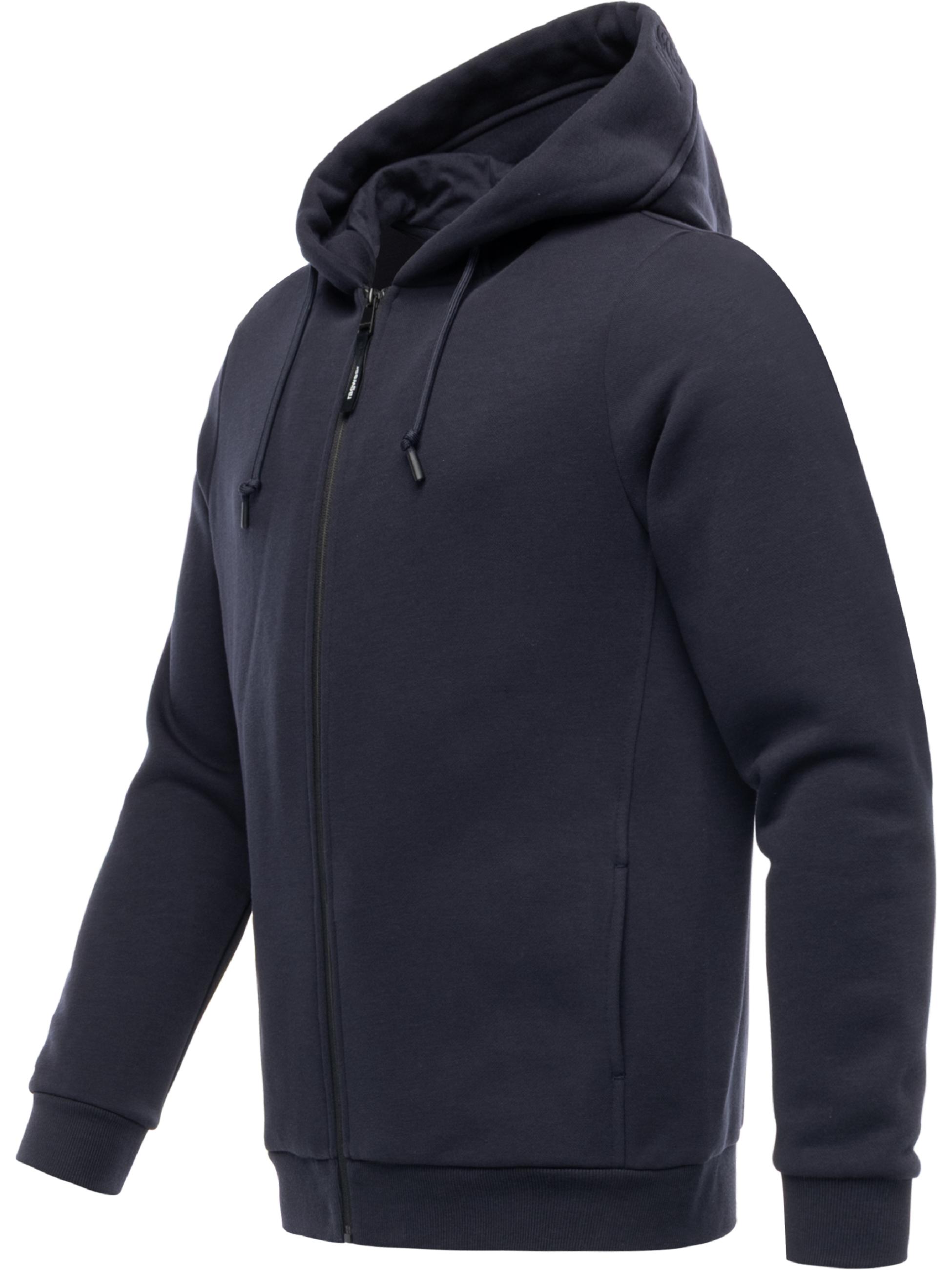 Sweatjacke mit verstellbarer Kapuze "Wernons" Navy
