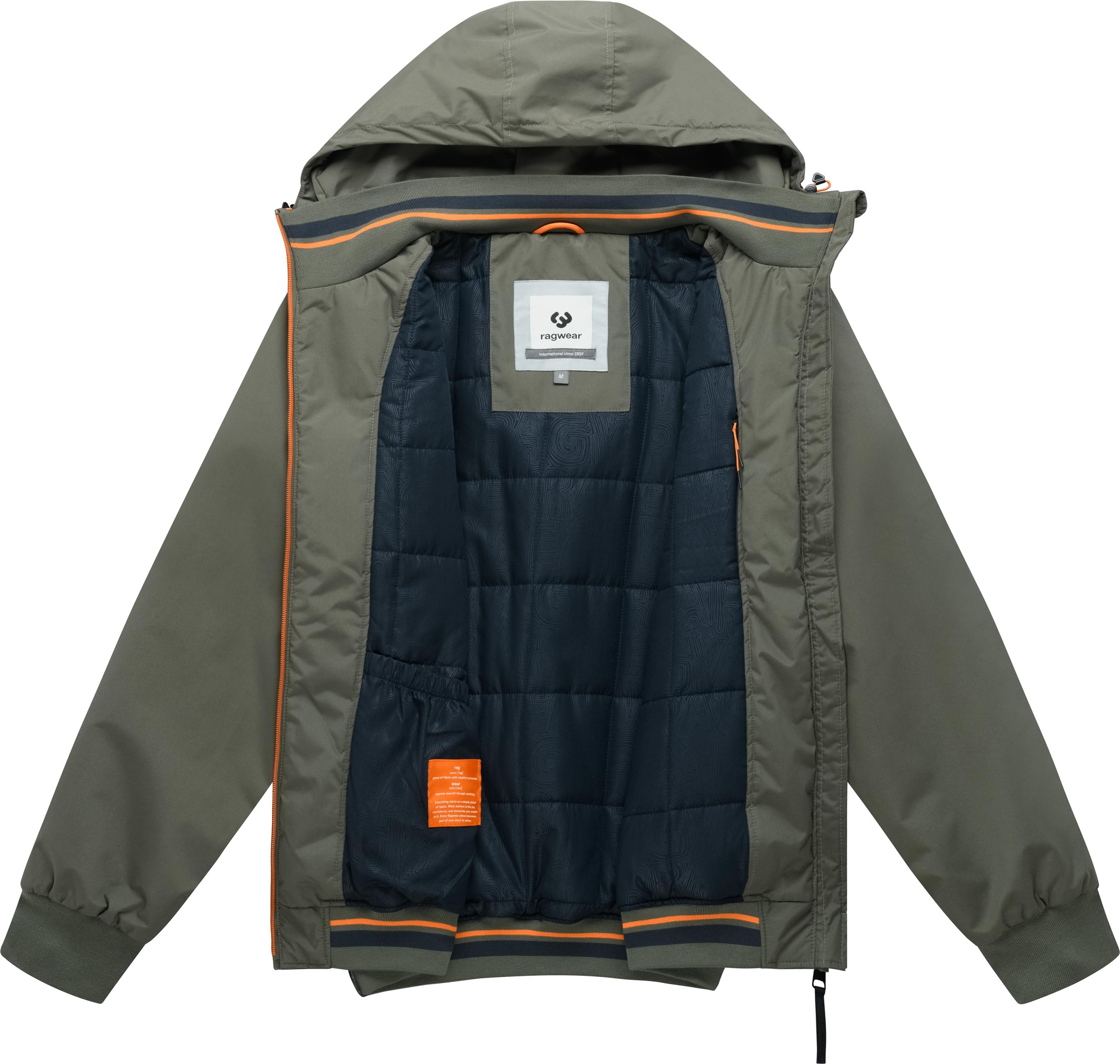 Warme Winter Jacke mit Kapuze "Wesol Y" Dark Olive
