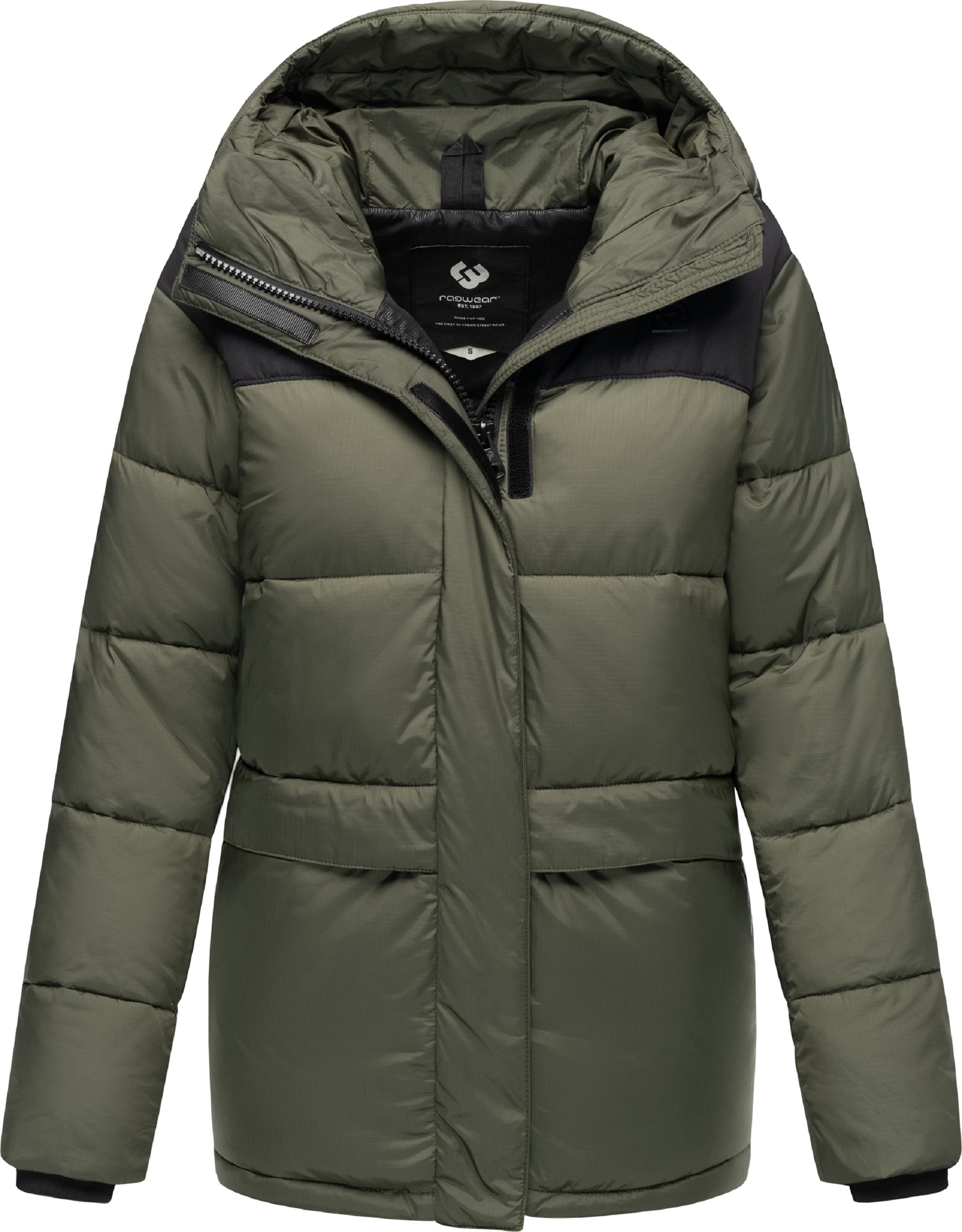 Colourblocking Winterjacke "Wikesh" Dark Olive