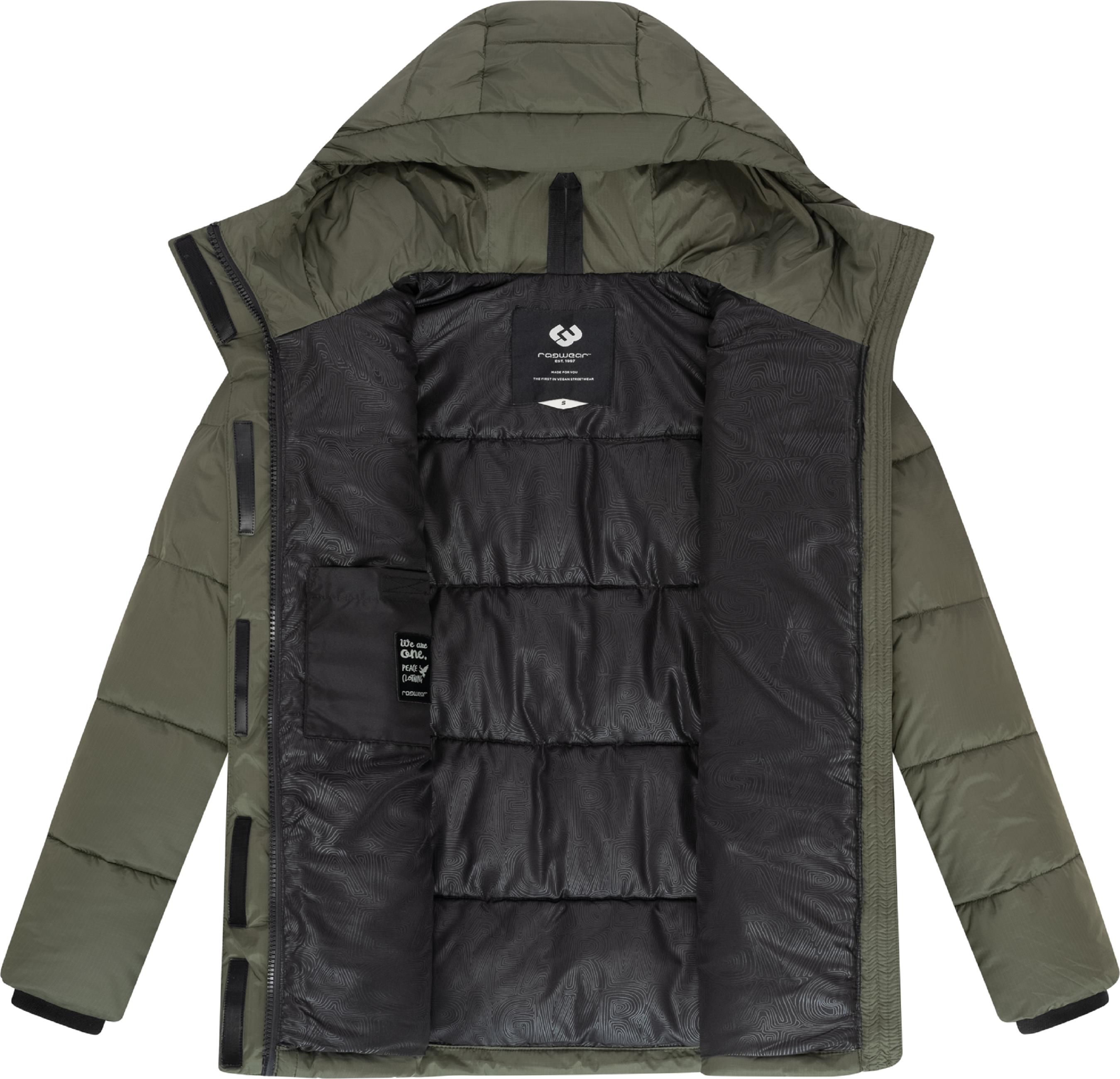 Colourblocking Winterjacke "Wikesh" Dark Olive