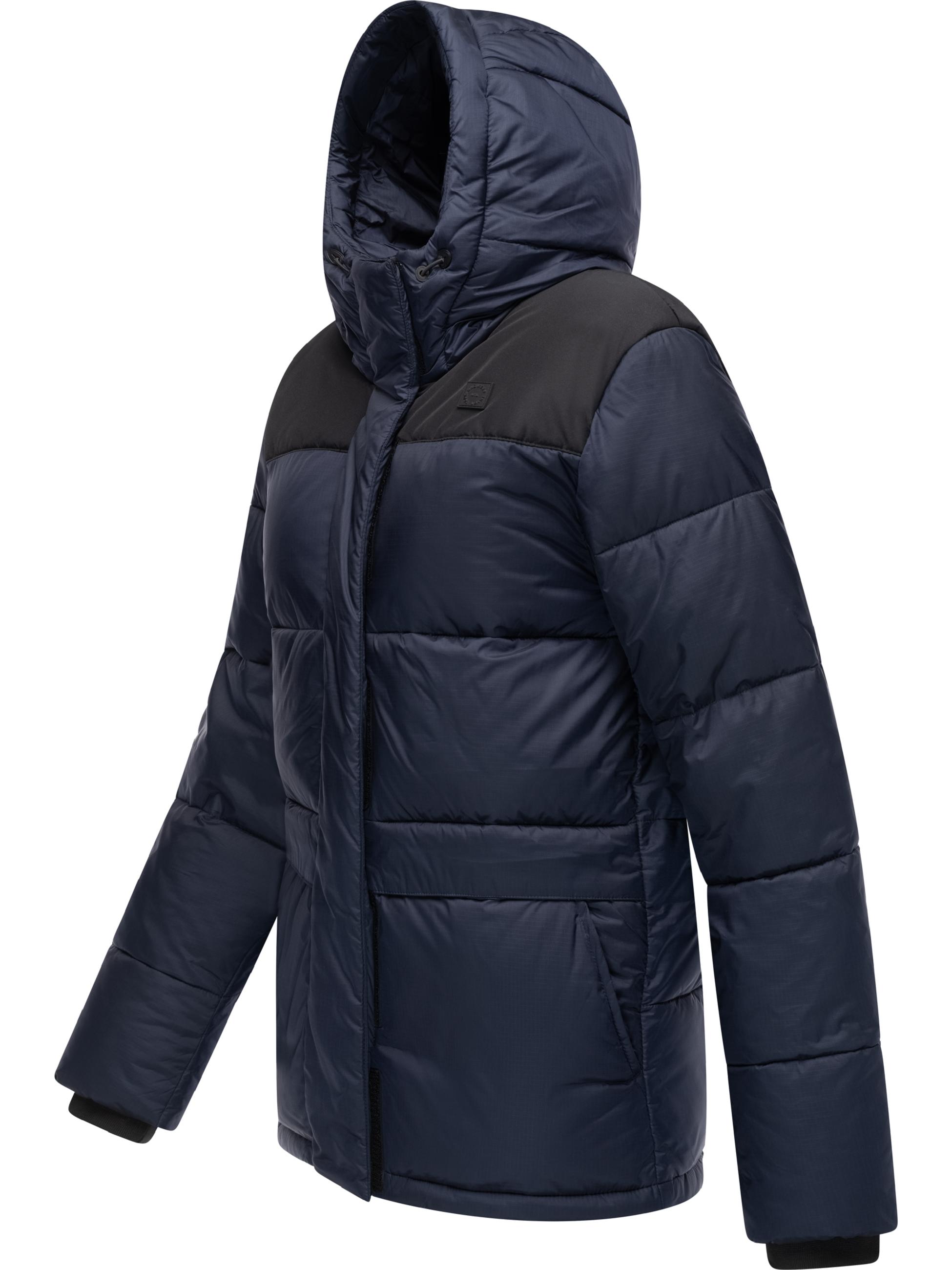 Colourblocking Winterjacke "Wikesh" Navy