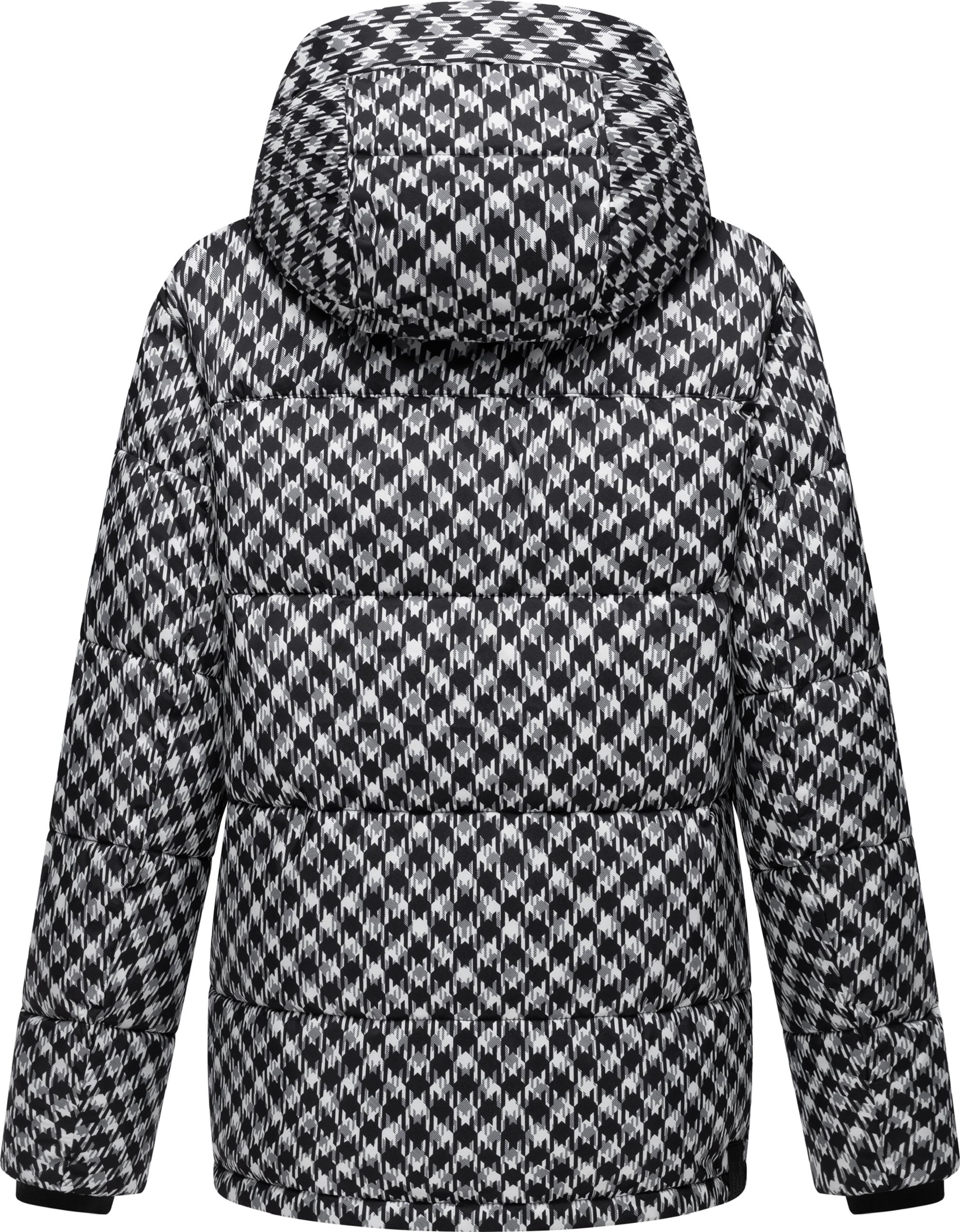 Jacke mit angesagtem Hahnentritt Muster "Wikesh Print" Black