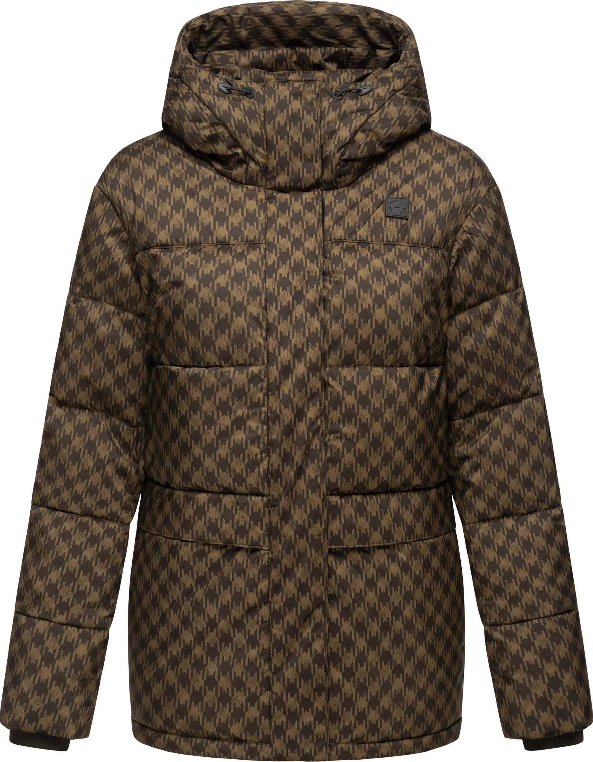 Jacke mit angesagtem Hahnentritt Muster "Wikesh Print" Brown