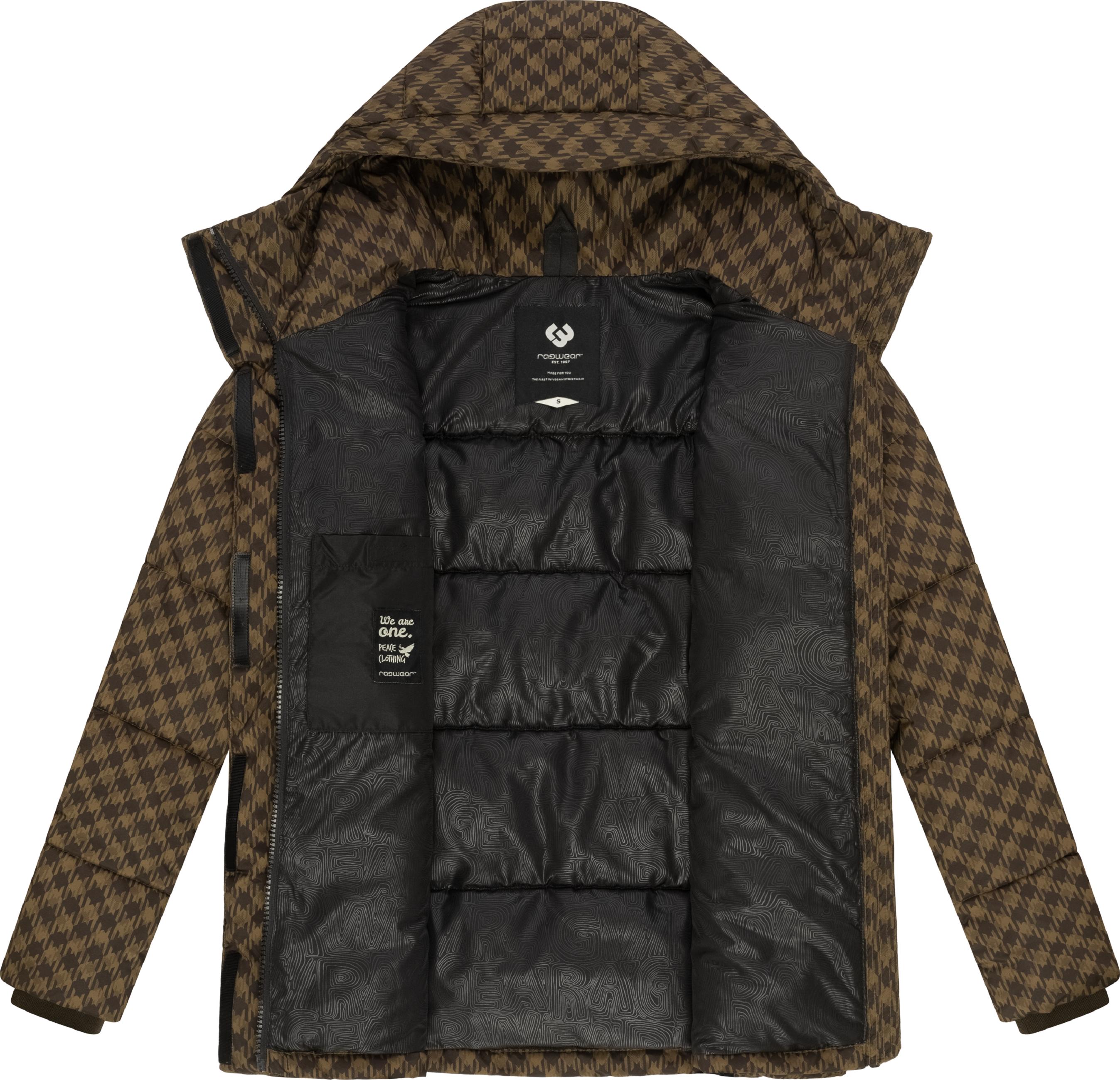 Jacke mit angesagtem Hahnentritt Muster "Wikesh Print" Brown