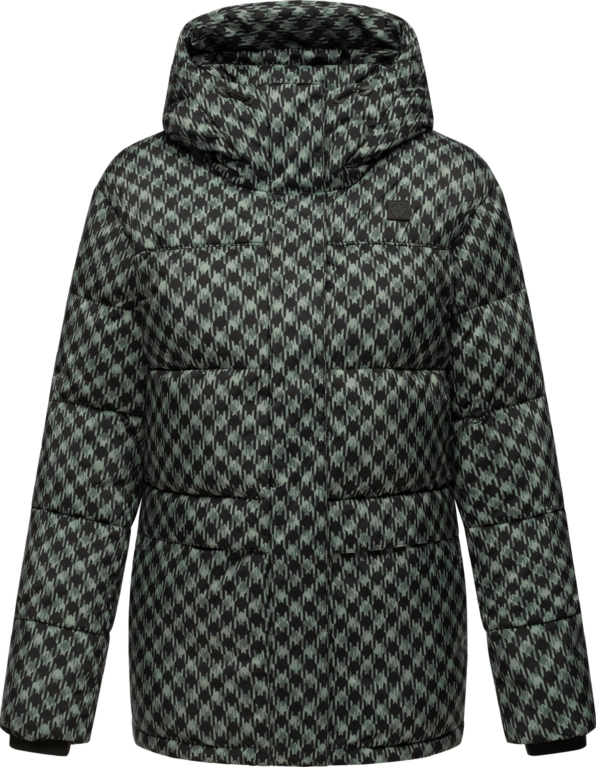 Jacke mit angesagtem Hahnentritt Muster "Wikesh Print" Dusty Green