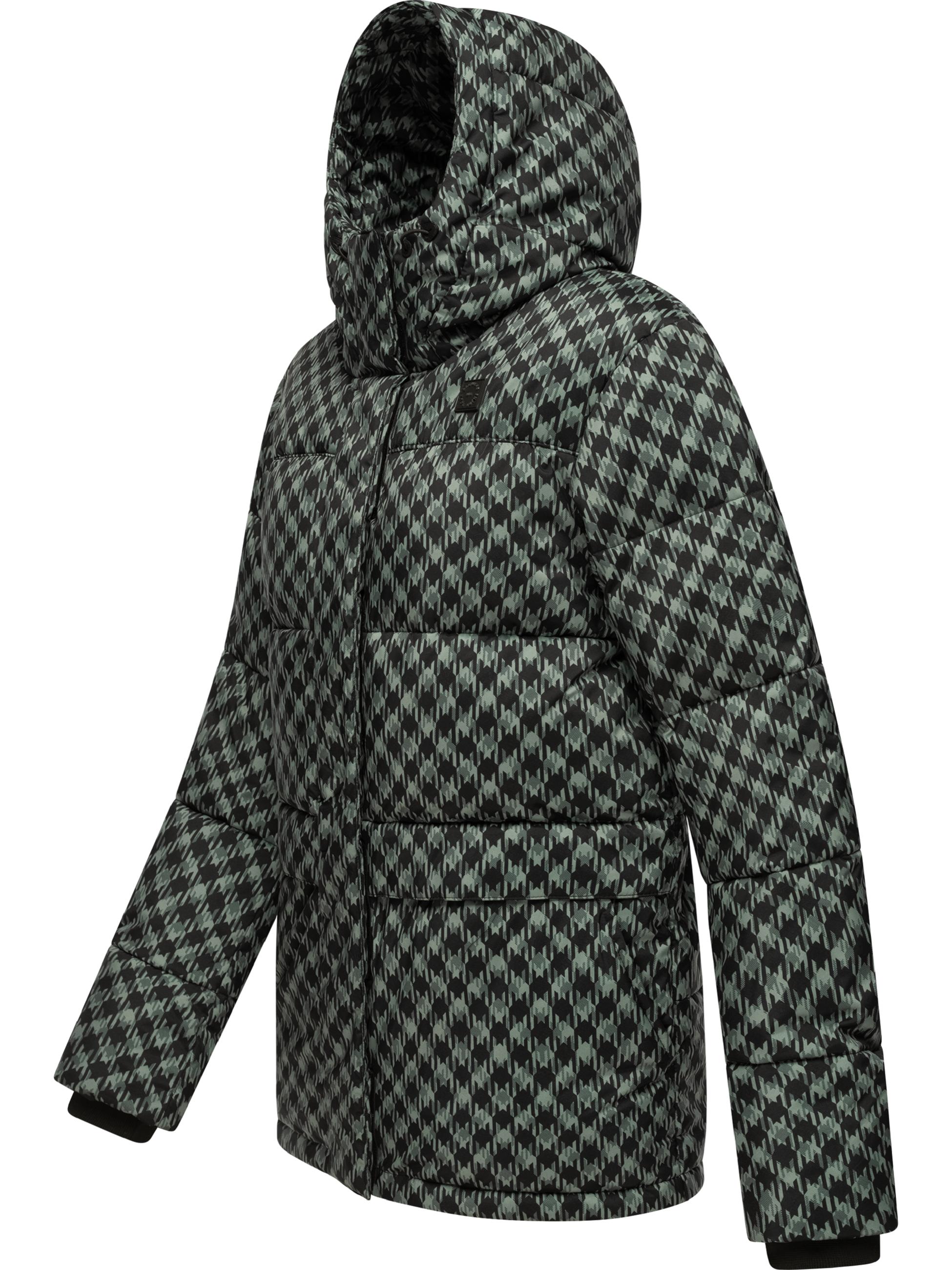 Jacke mit angesagtem Hahnentritt Muster "Wikesh Print" Dusty Green