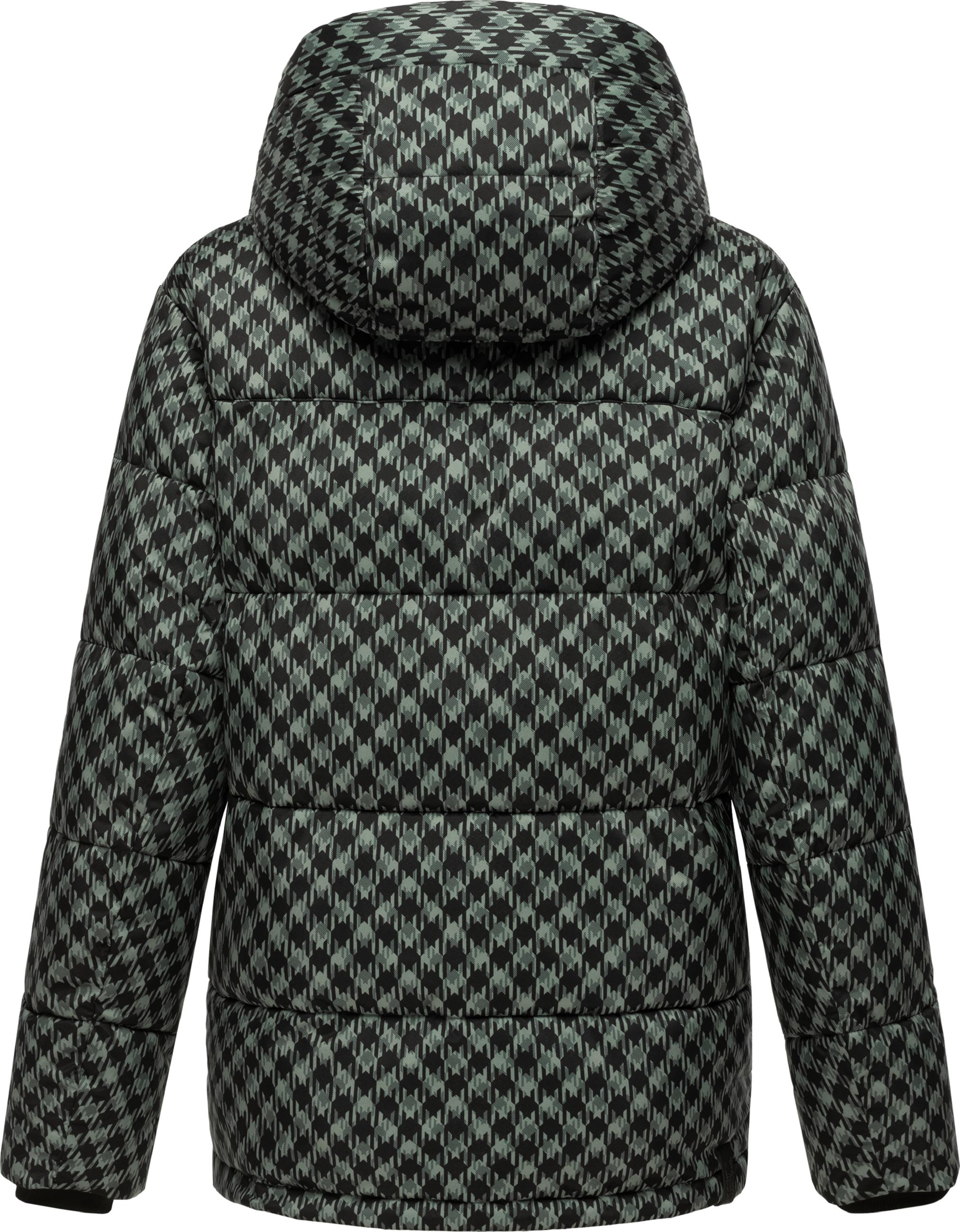 Jacke mit angesagtem Hahnentritt Muster "Wikesh Print" Dusty Green