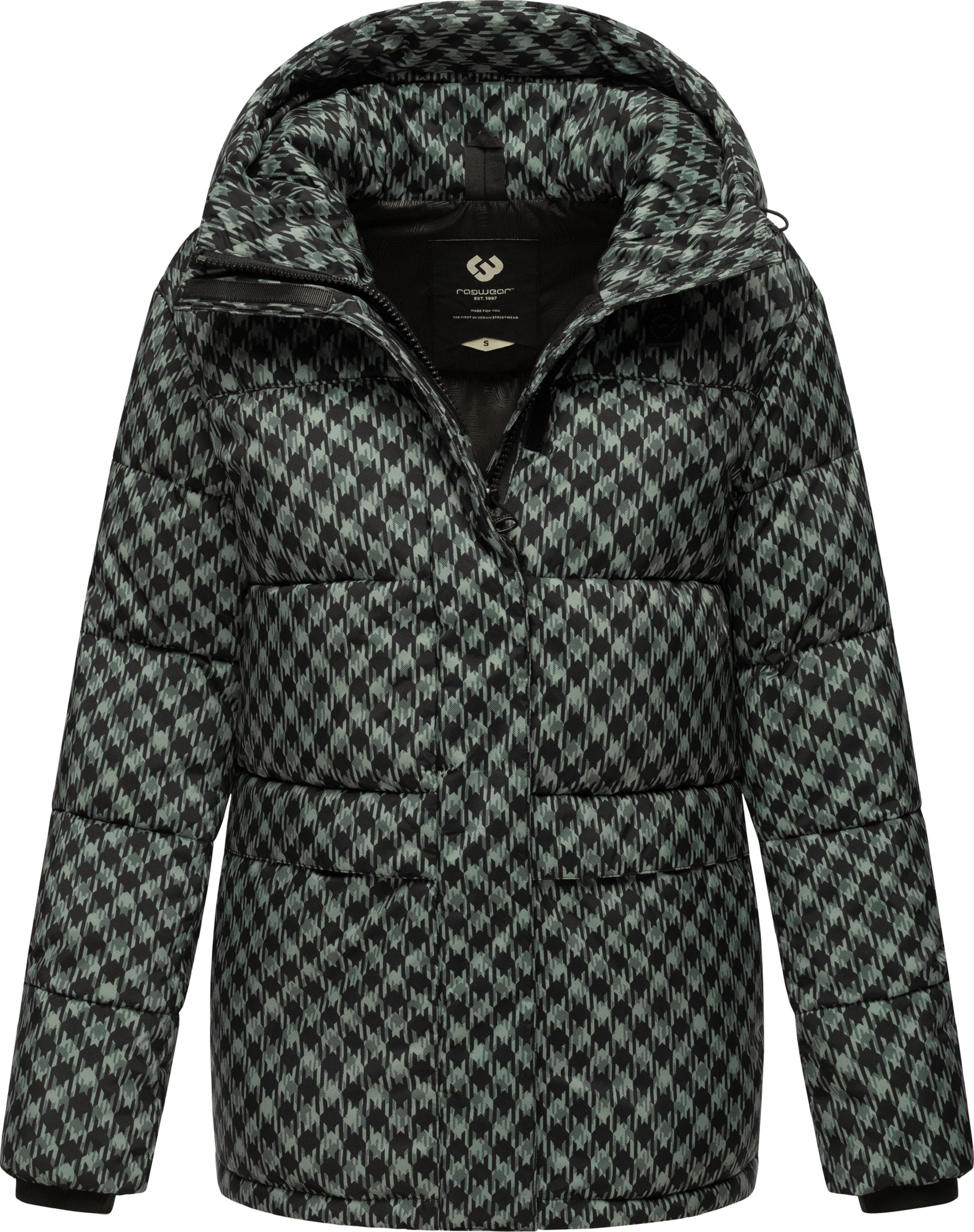 Jacke mit angesagtem Hahnentritt Muster "Wikesh Print" Dusty Green