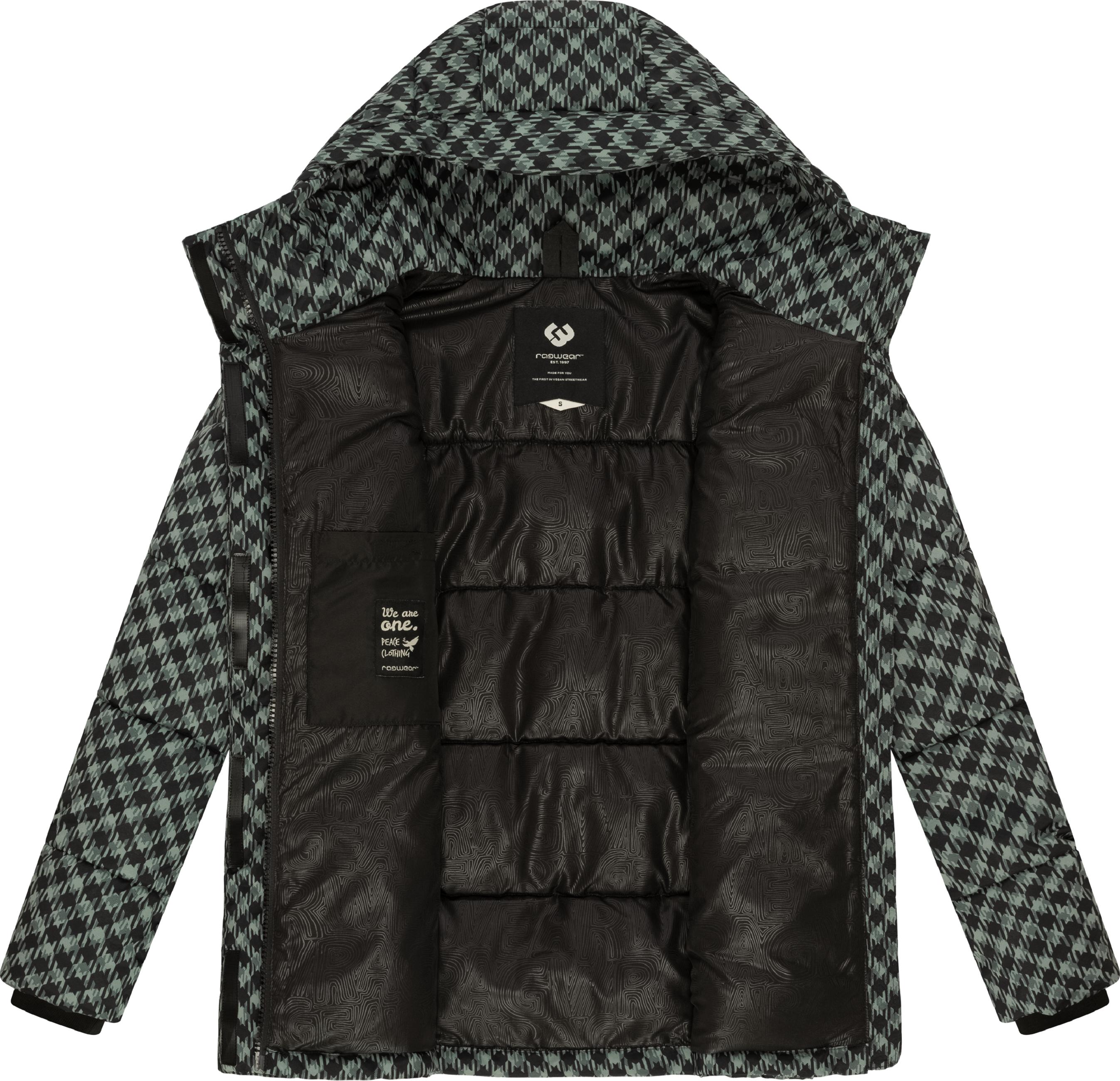 Jacke mit angesagtem Hahnentritt Muster "Wikesh Print" Dusty Green