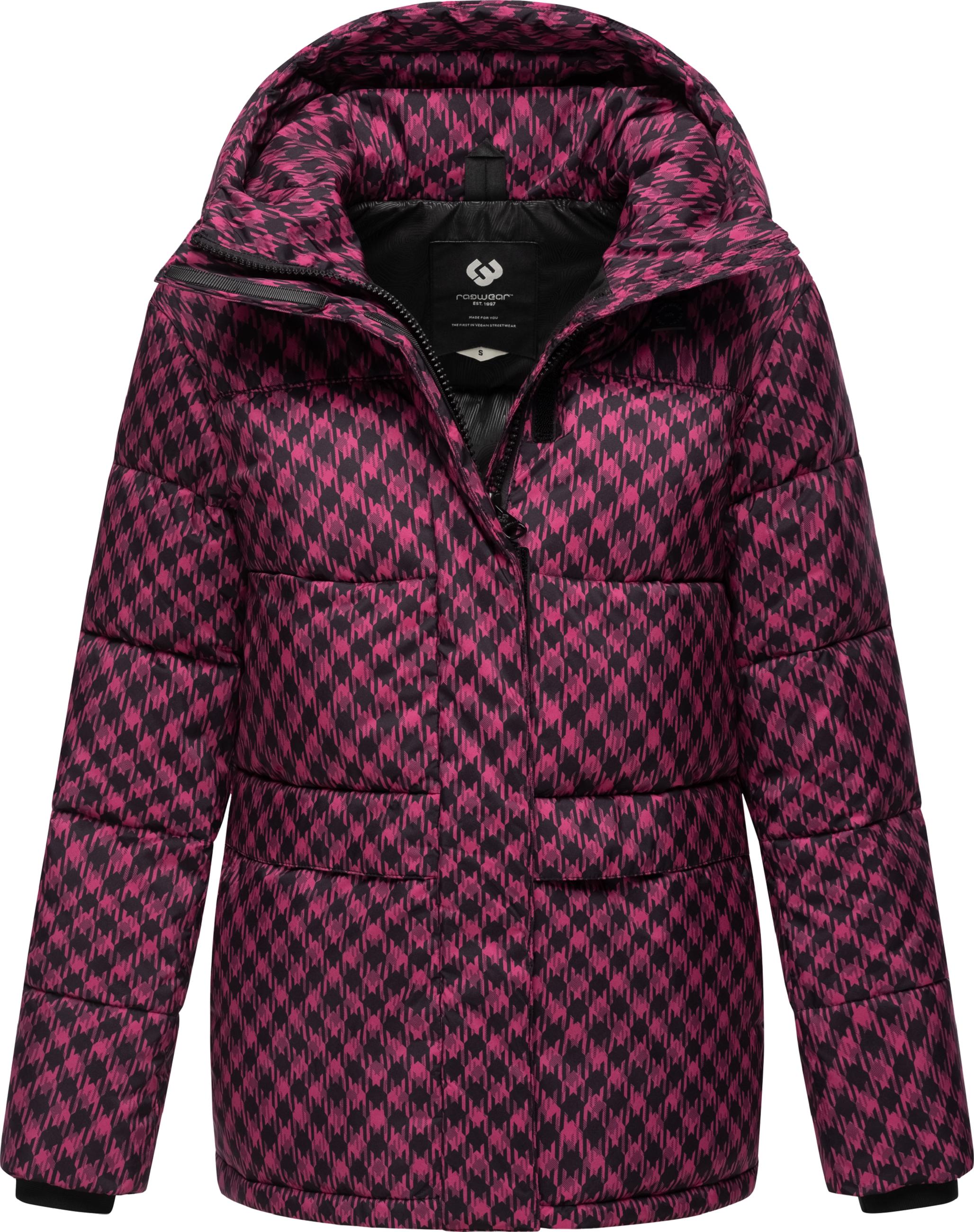 Jacke mit angesagtem Hahnentritt Muster "Wikesh Print" Fuchsia