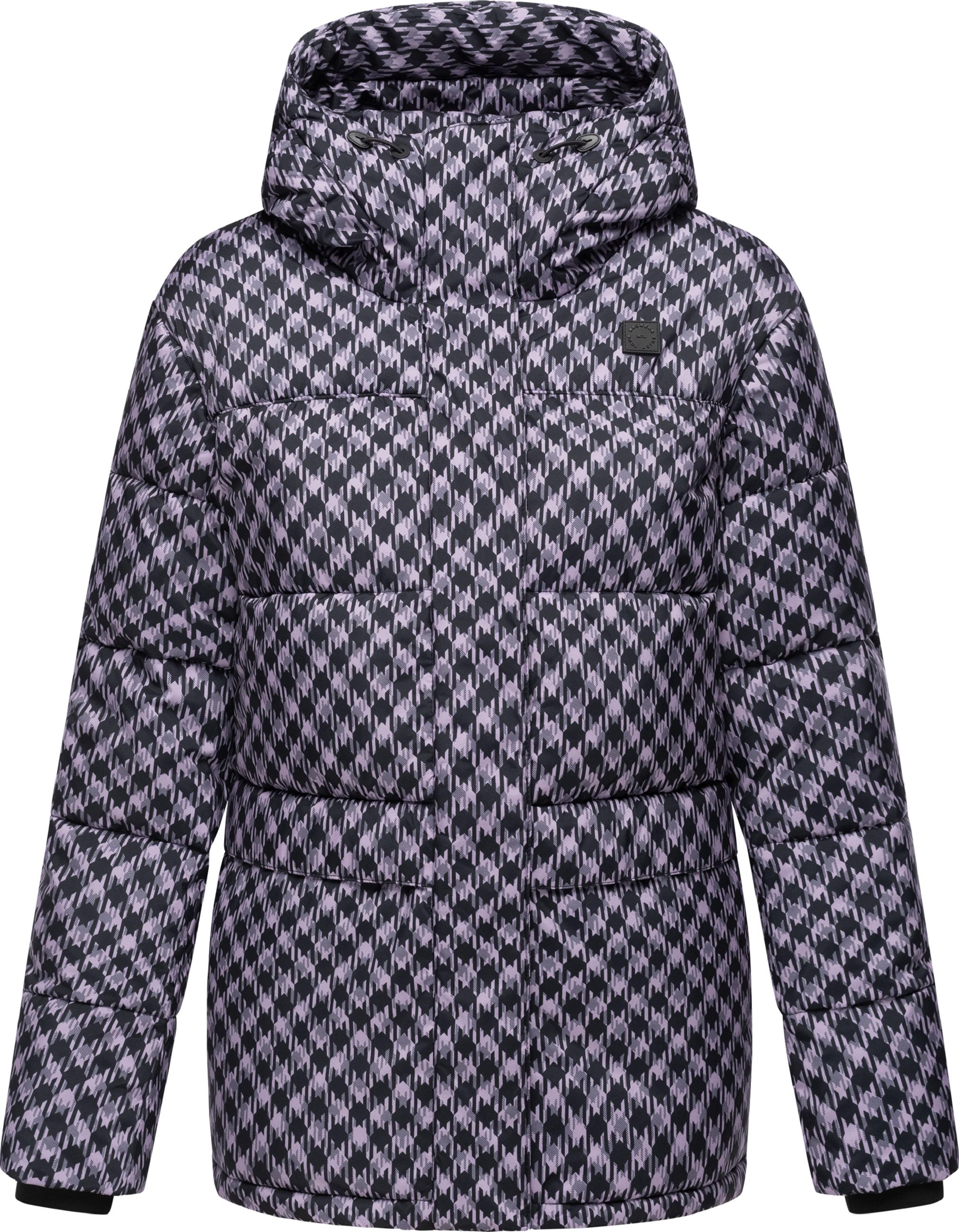 Wasserdichte Jacke mit angesagtem Hahnentritt Muster "Wikesh Print" Lavender