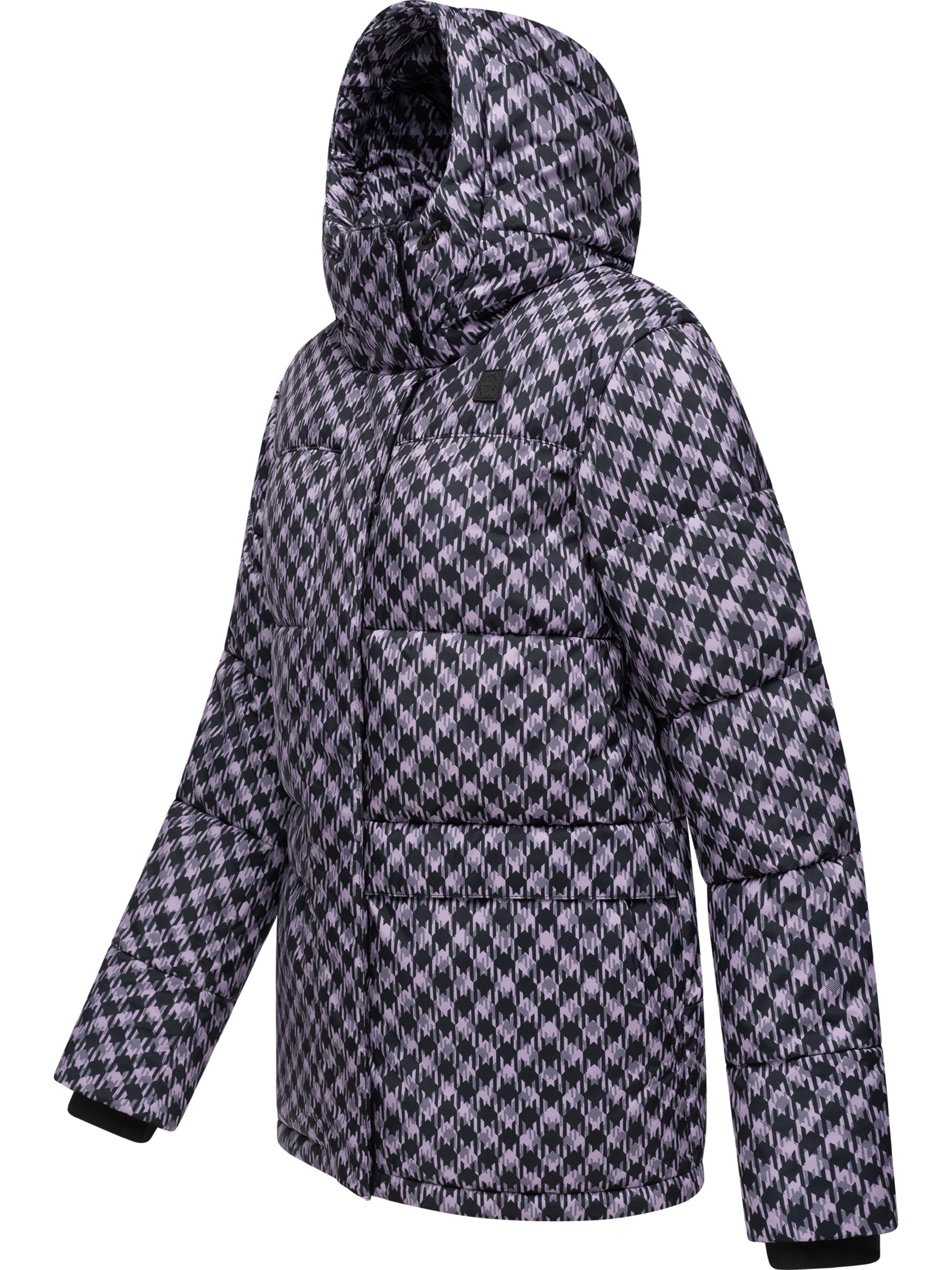 Wasserdichte Jacke mit angesagtem Hahnentritt Muster "Wikesh Print" Lavender