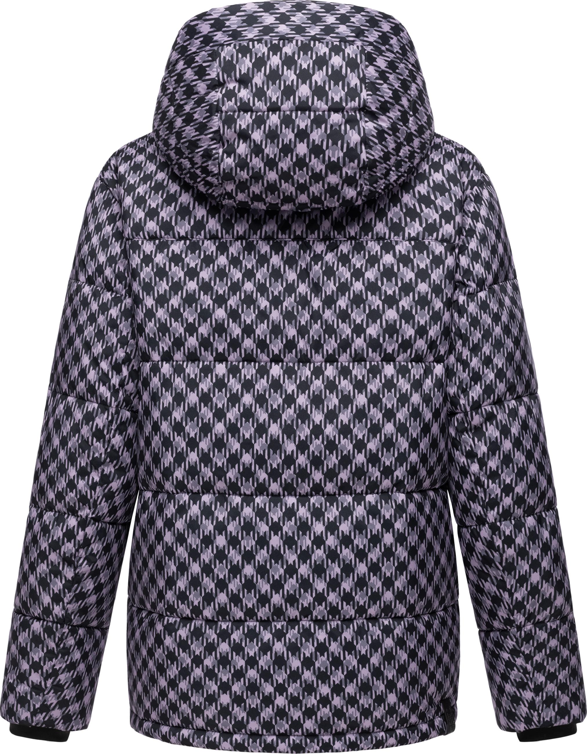 Wasserdichte Jacke mit angesagtem Hahnentritt Muster "Wikesh Print" Lavender