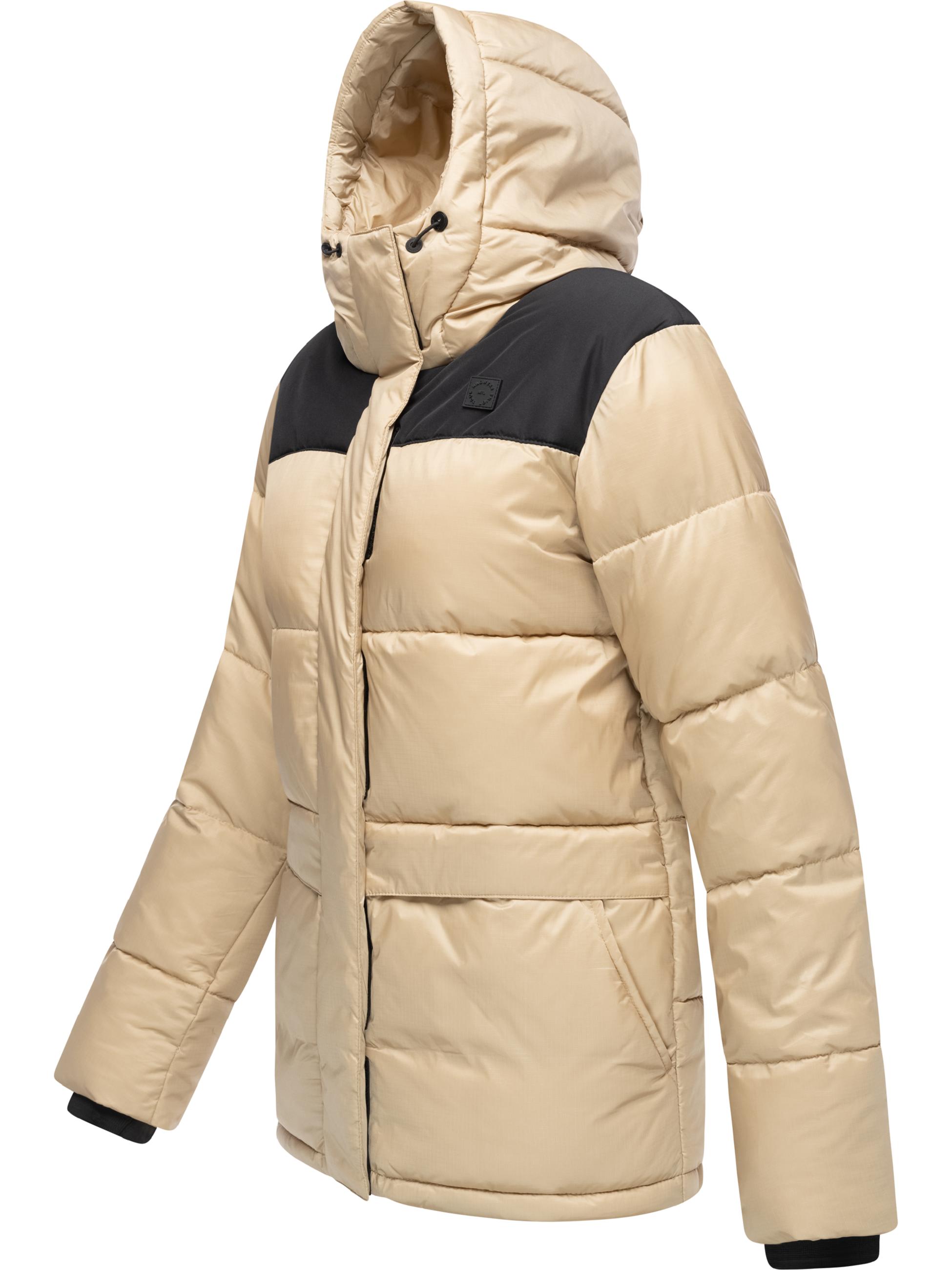 Colourblocking Winterjacke "Wikesh" Taupe