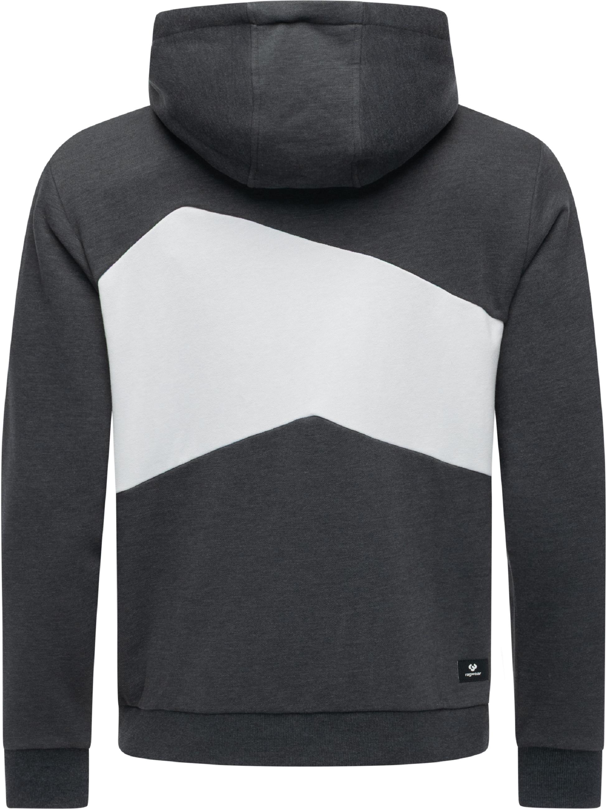Sweatjacke im Colourblocking-Look "Wilso" Dark Grey