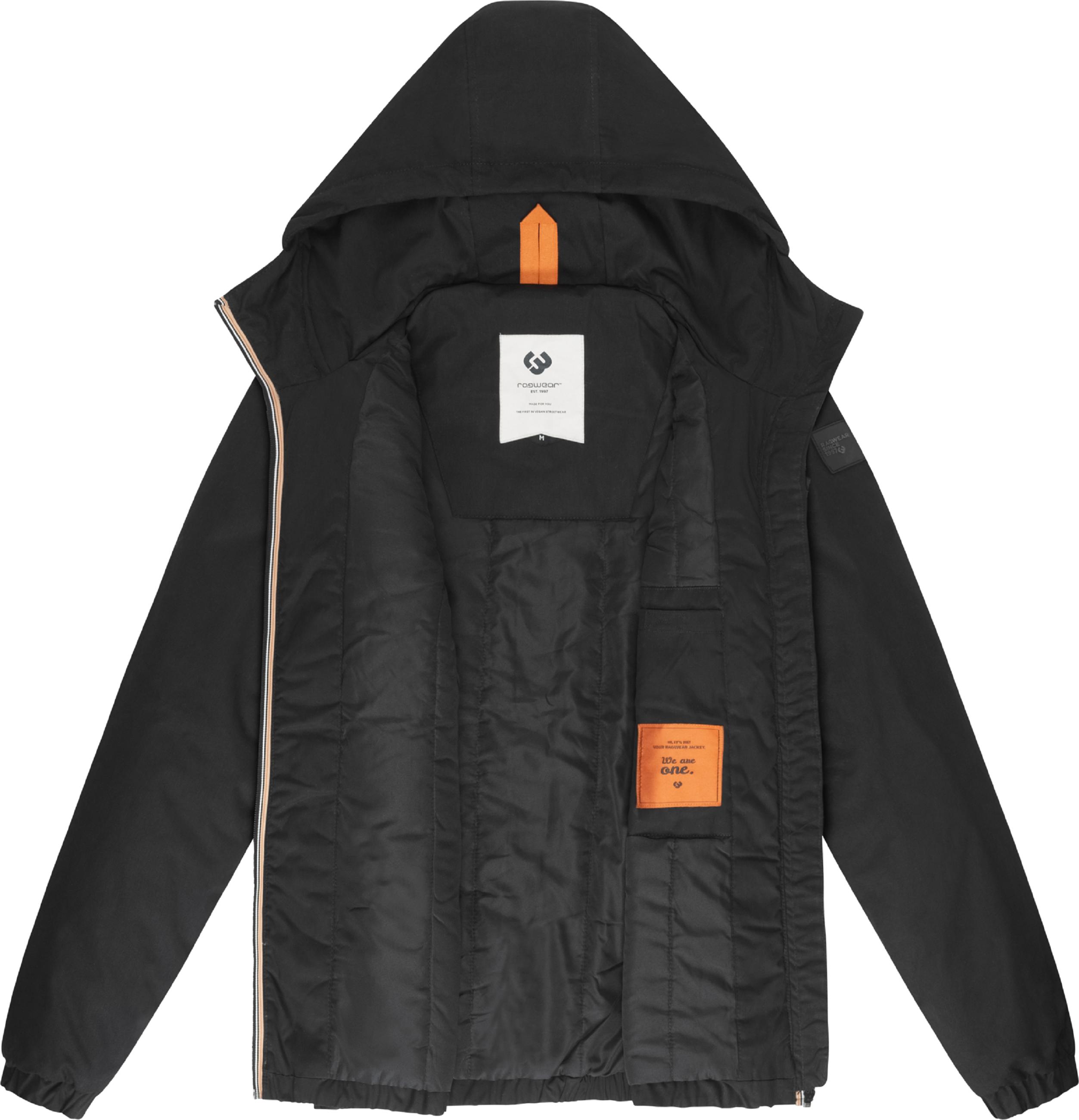 Übergangsjacke Outdoorjacke mit Kapuze "Windeyer" Black