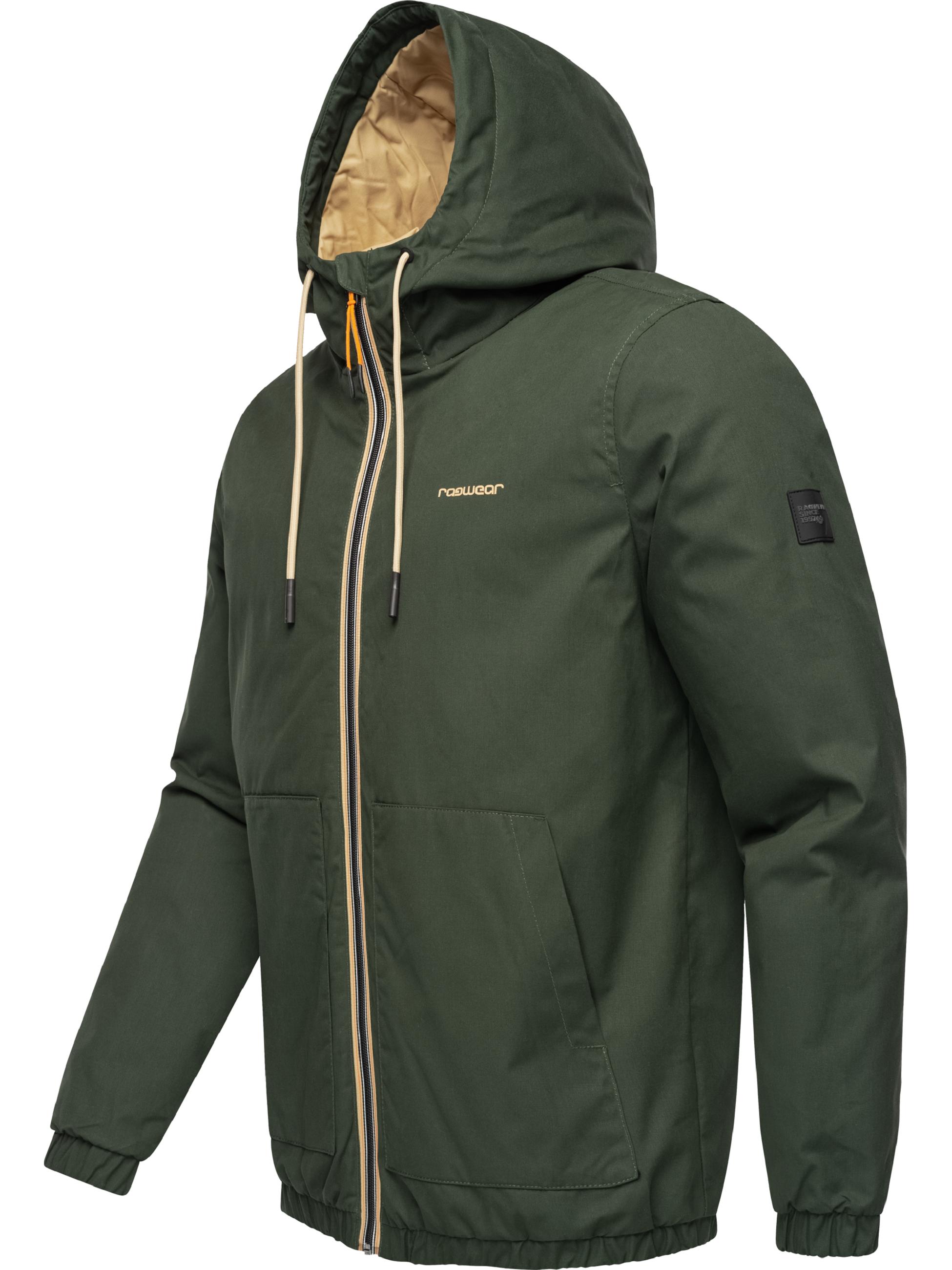 Übergangsjacke Outdoorjacke mit Kapuze "Windeyer" Dark Olive