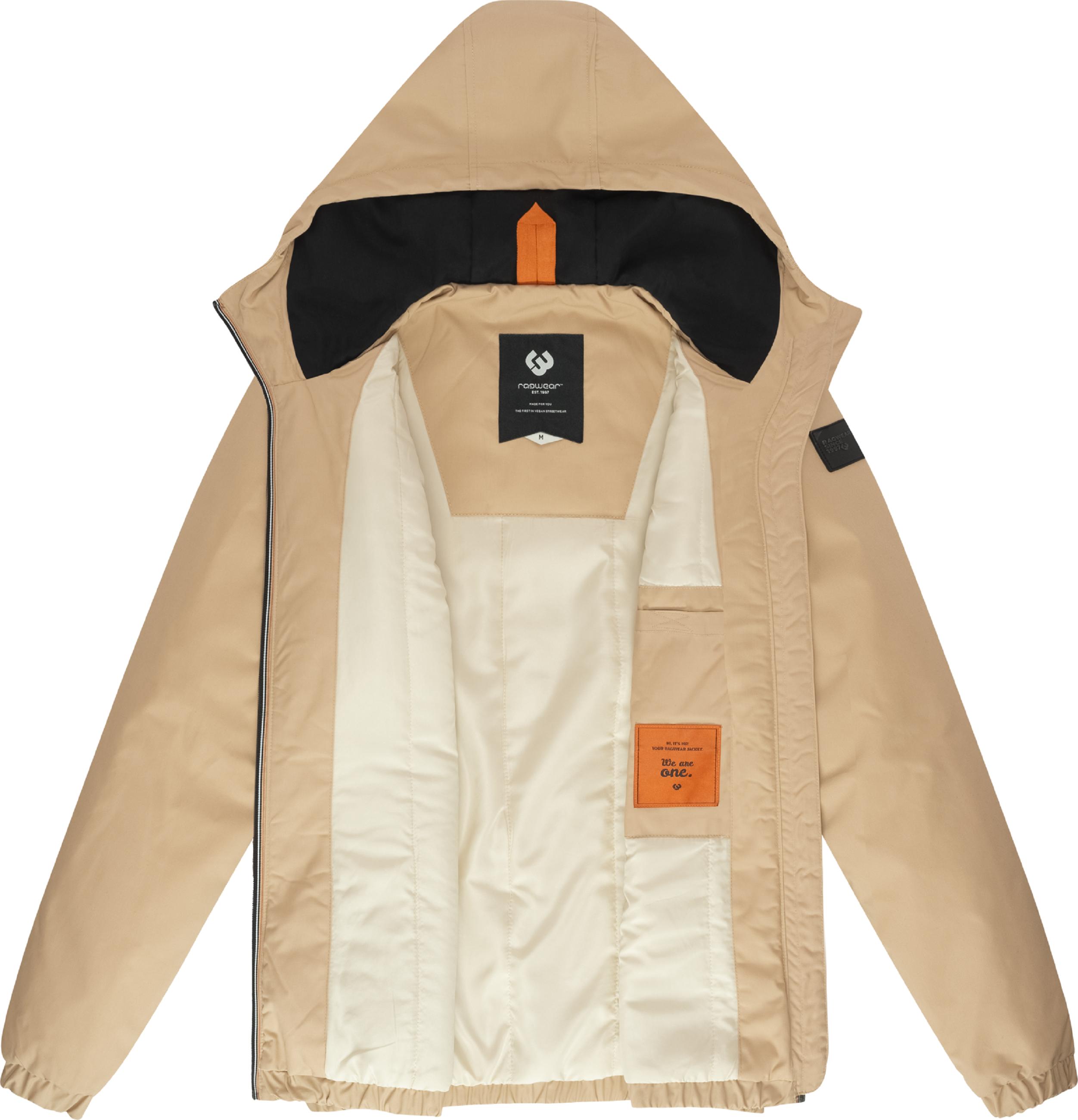 Übergangsjacke Outdoorjacke mit Kapuze "Windeyer" Sand