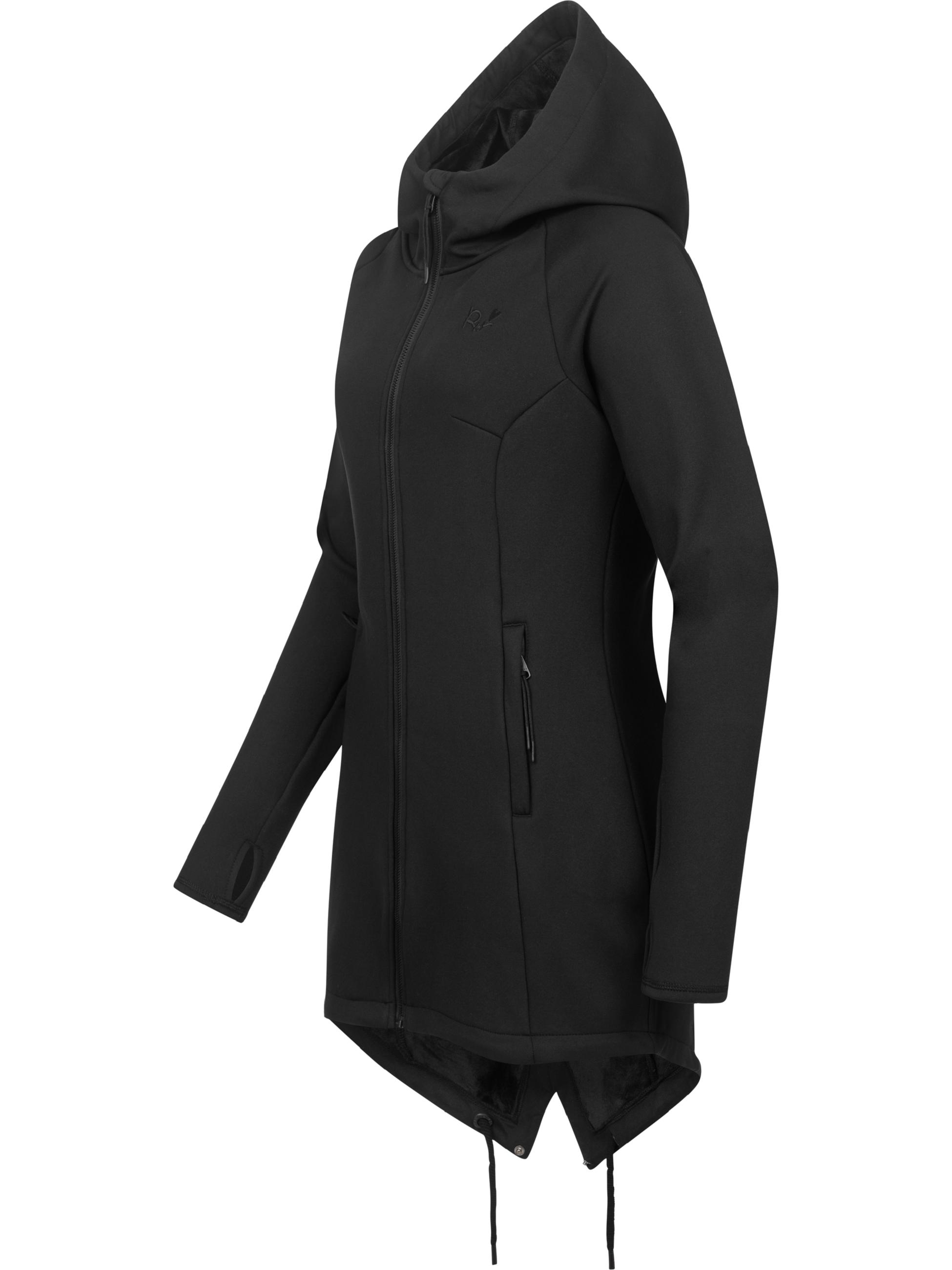 leichte Softshelljacke mit kuscheligem Fleece-Innenfutter "Wingi" Black