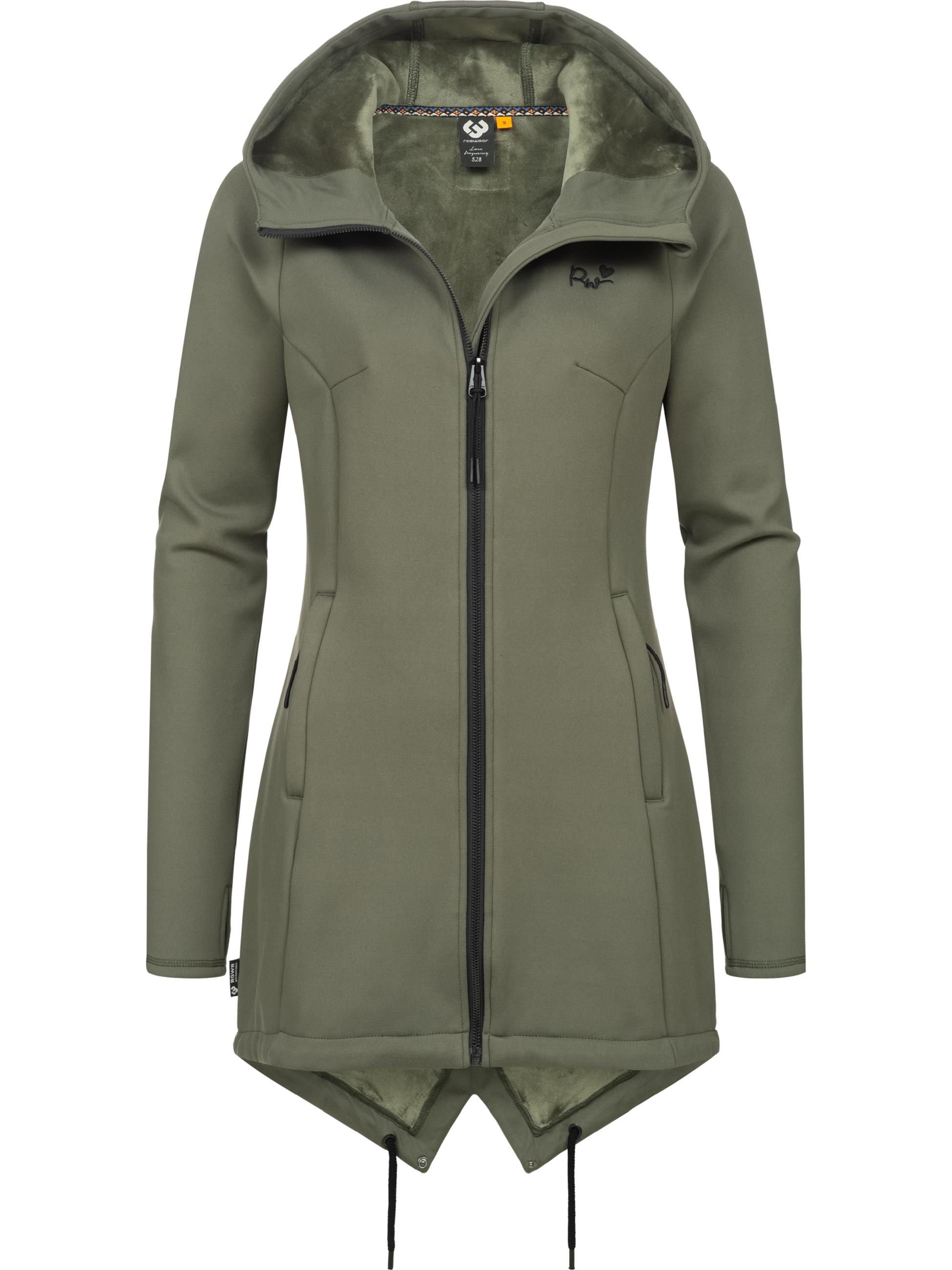 leichte Softshelljacke mit kuscheligem Fleece-Innenfutter "Wingi" Dark Olive