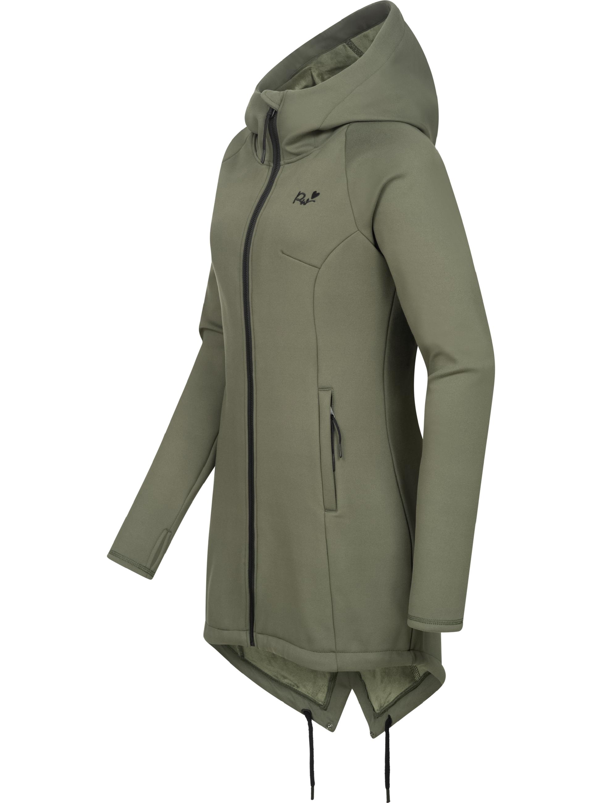 leichte Softshelljacke mit kuscheligem Fleece-Innenfutter "Wingi" Dark Olive