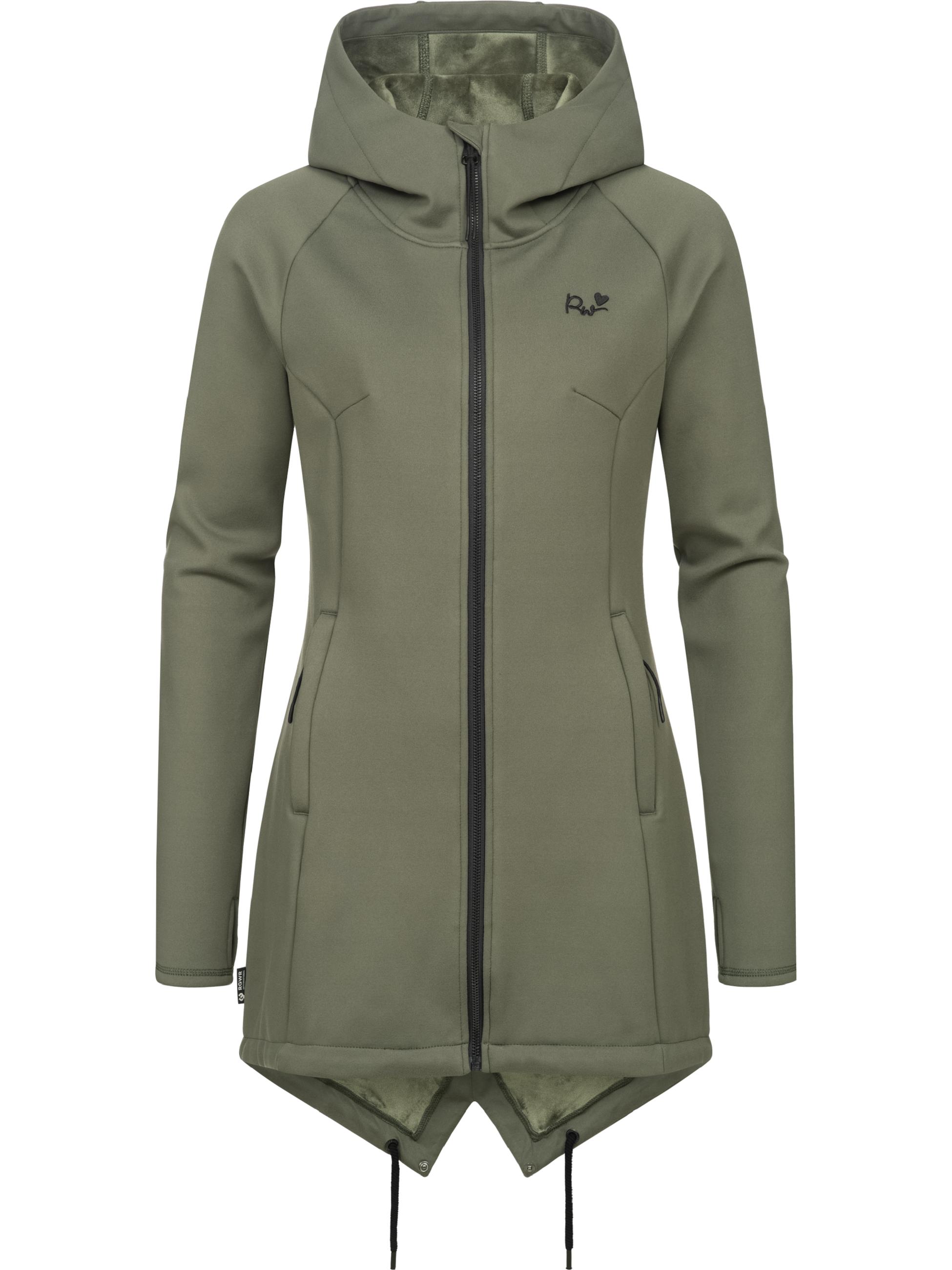 leichte Softshelljacke mit kuscheligem Fleece-Innenfutter "Wingi" Dark Olive