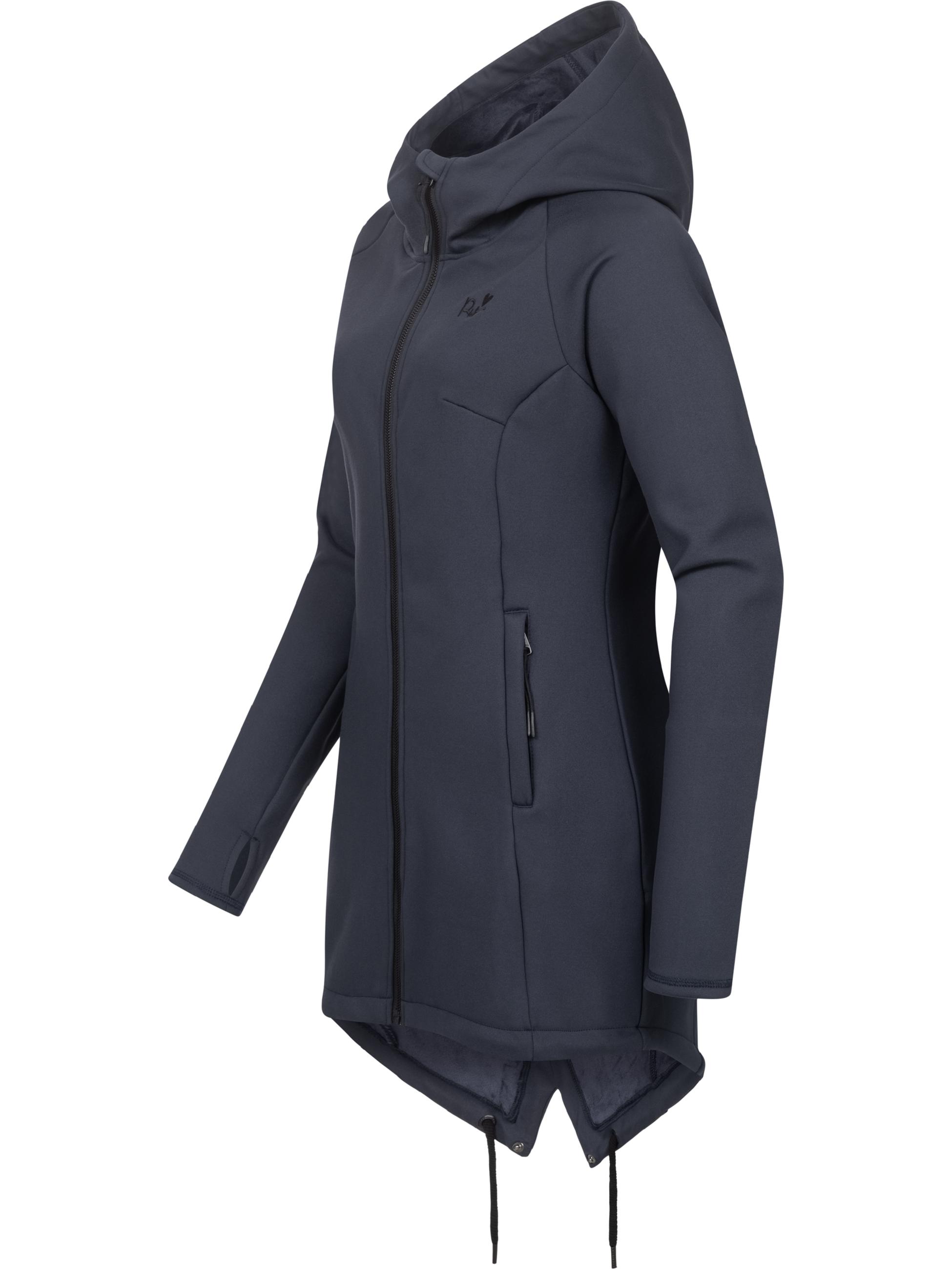 leichte Softshelljacke mit kuscheligem Fleece-Innenfutter "Wingi" Navy