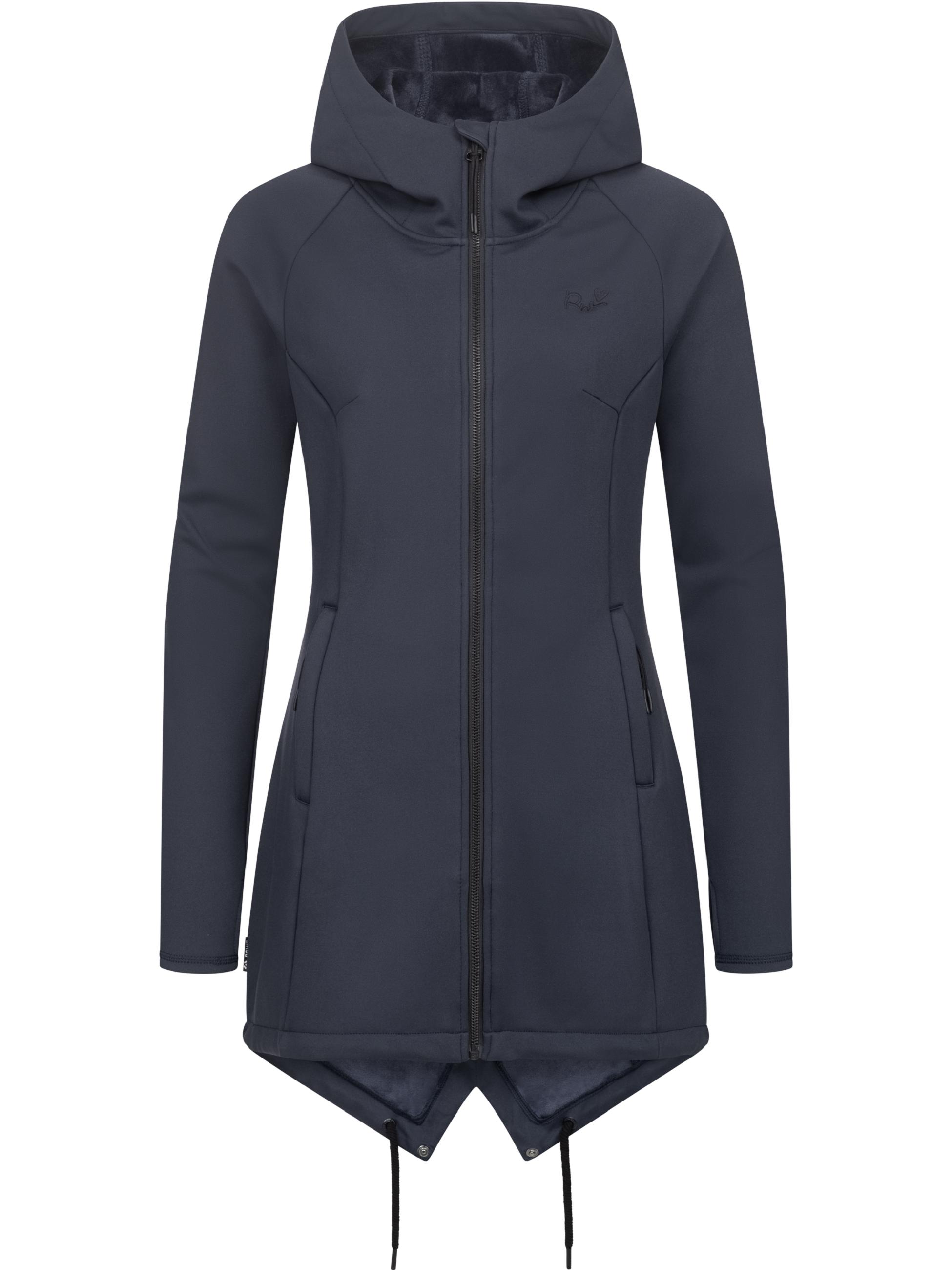 leichte Softshelljacke mit kuscheligem Fleece-Innenfutter "Wingi" Navy