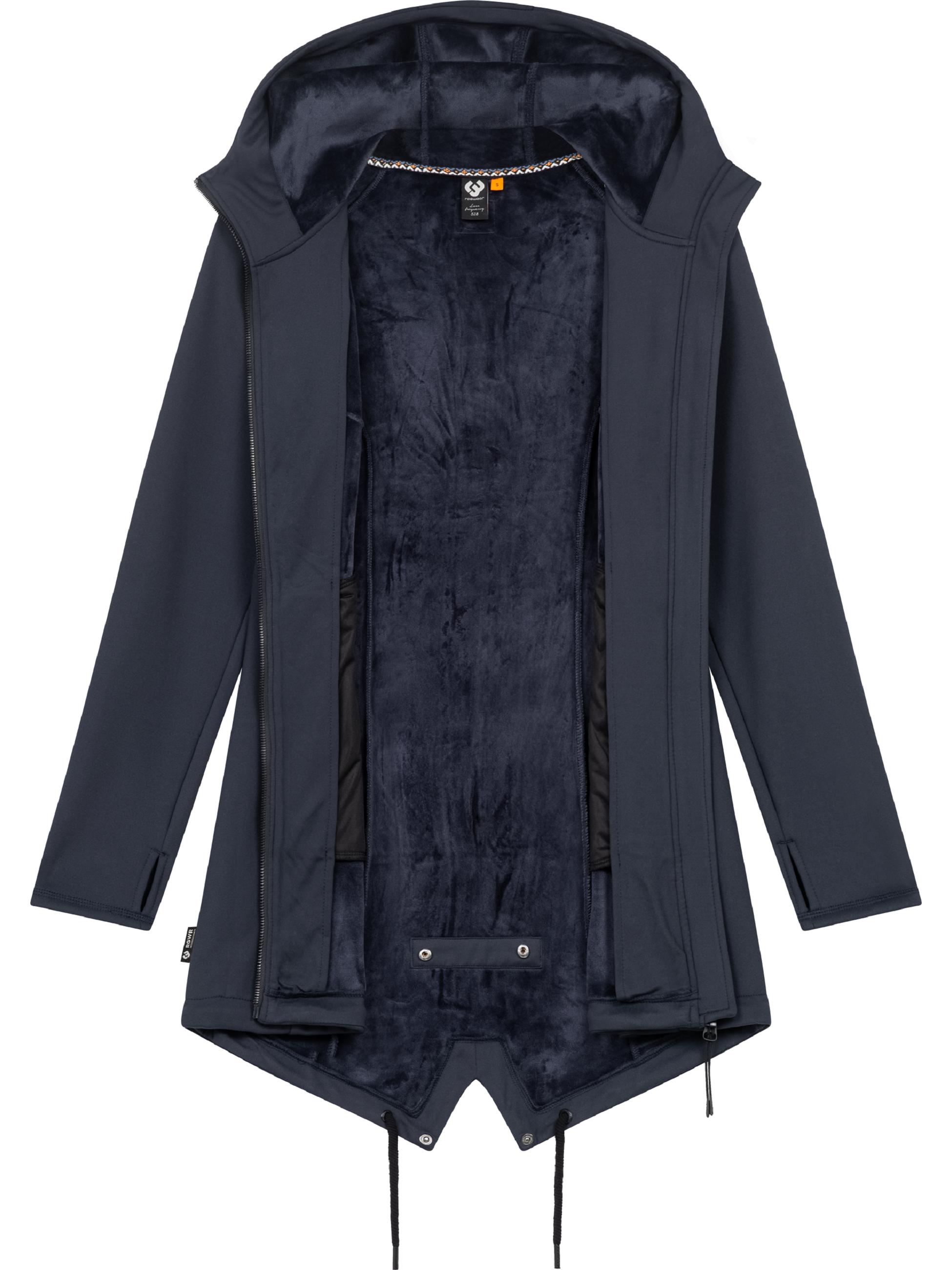 leichte Softshelljacke mit kuscheligem Fleece-Innenfutter "Wingi" Navy