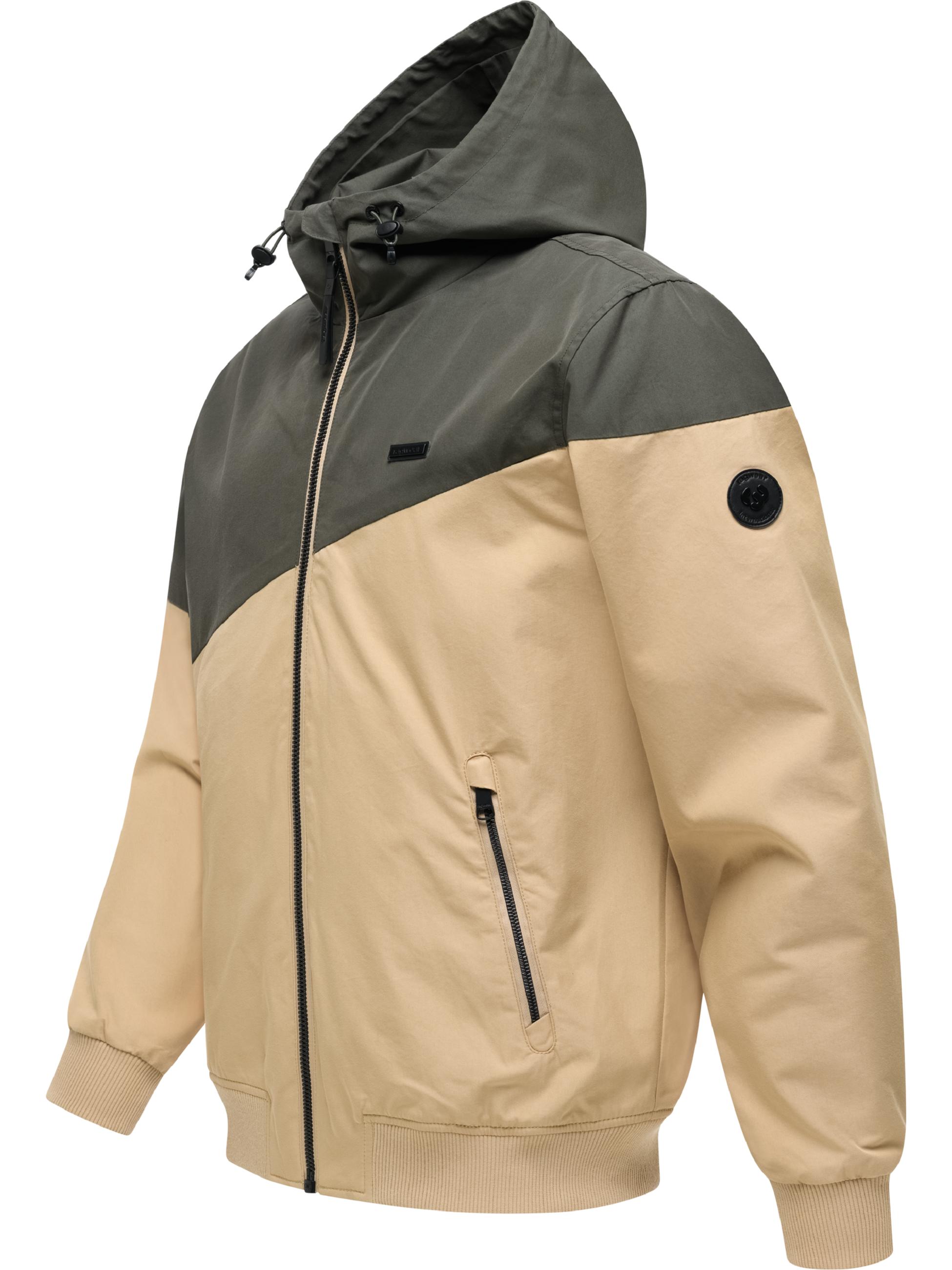 Leichte Übergangsjacke mit Kapuze "Winngs" Dark Olive