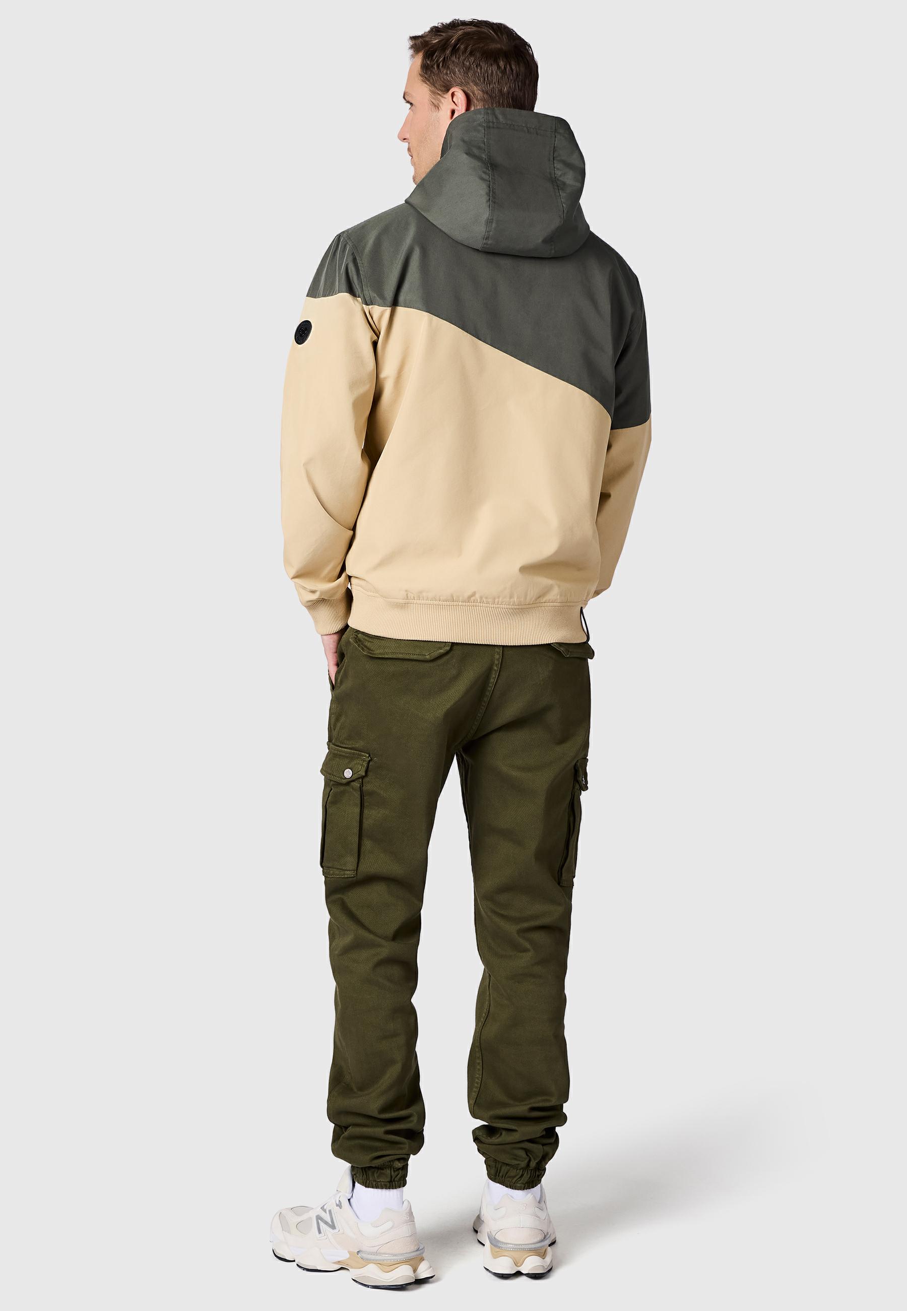 Leichte Übergangsjacke mit Kapuze "Winngs" Dark Olive