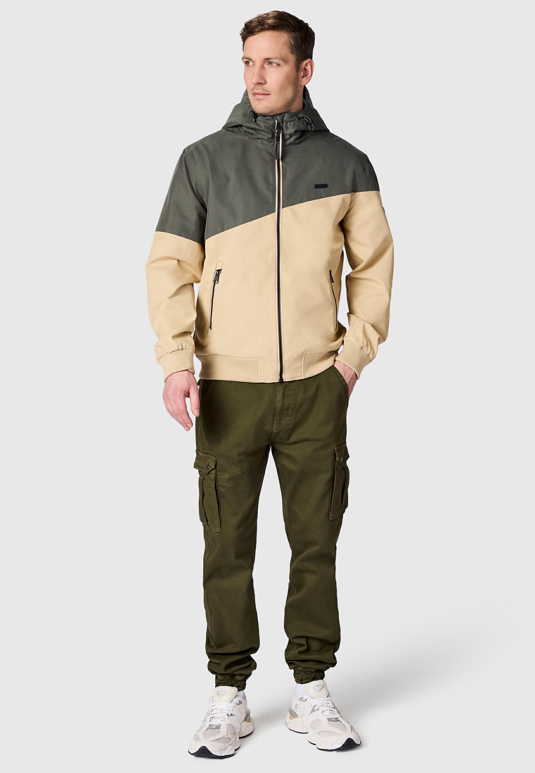 Leichte Übergangsjacke mit Kapuze "Winngs" Dark Olive